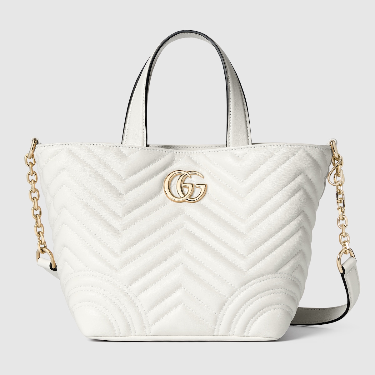 Gucci Betty mini tote bag in white leather | GUCCI® US
