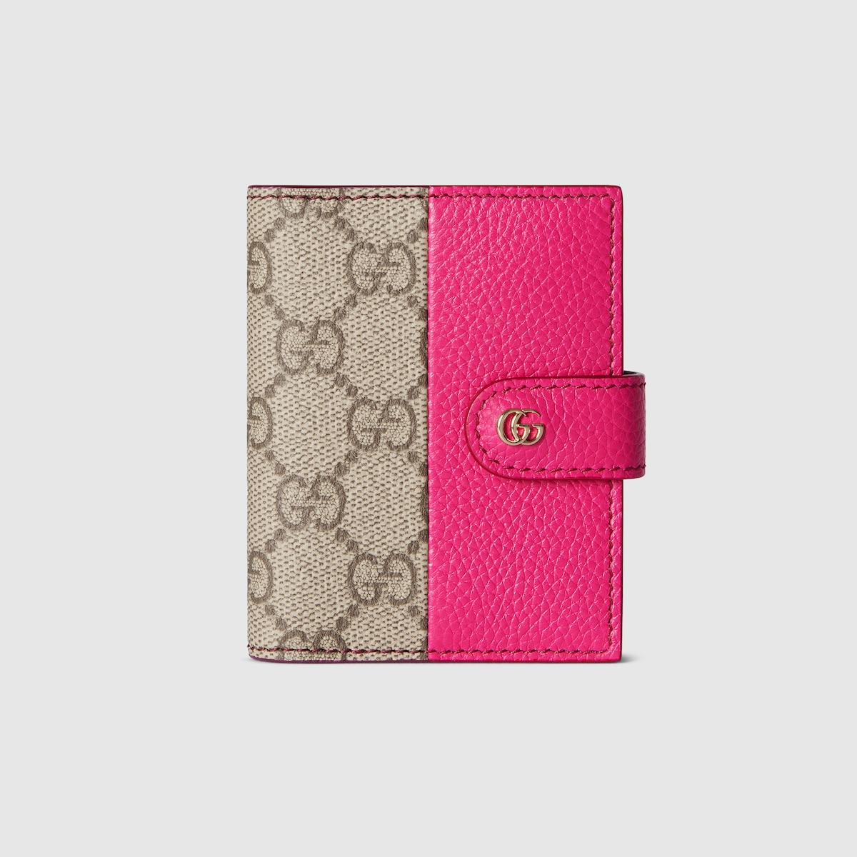 【GUCCI】GG カードケース ウォレット ダブルG カードケースウォレット ・ベージュ＆ダークブラウン GG