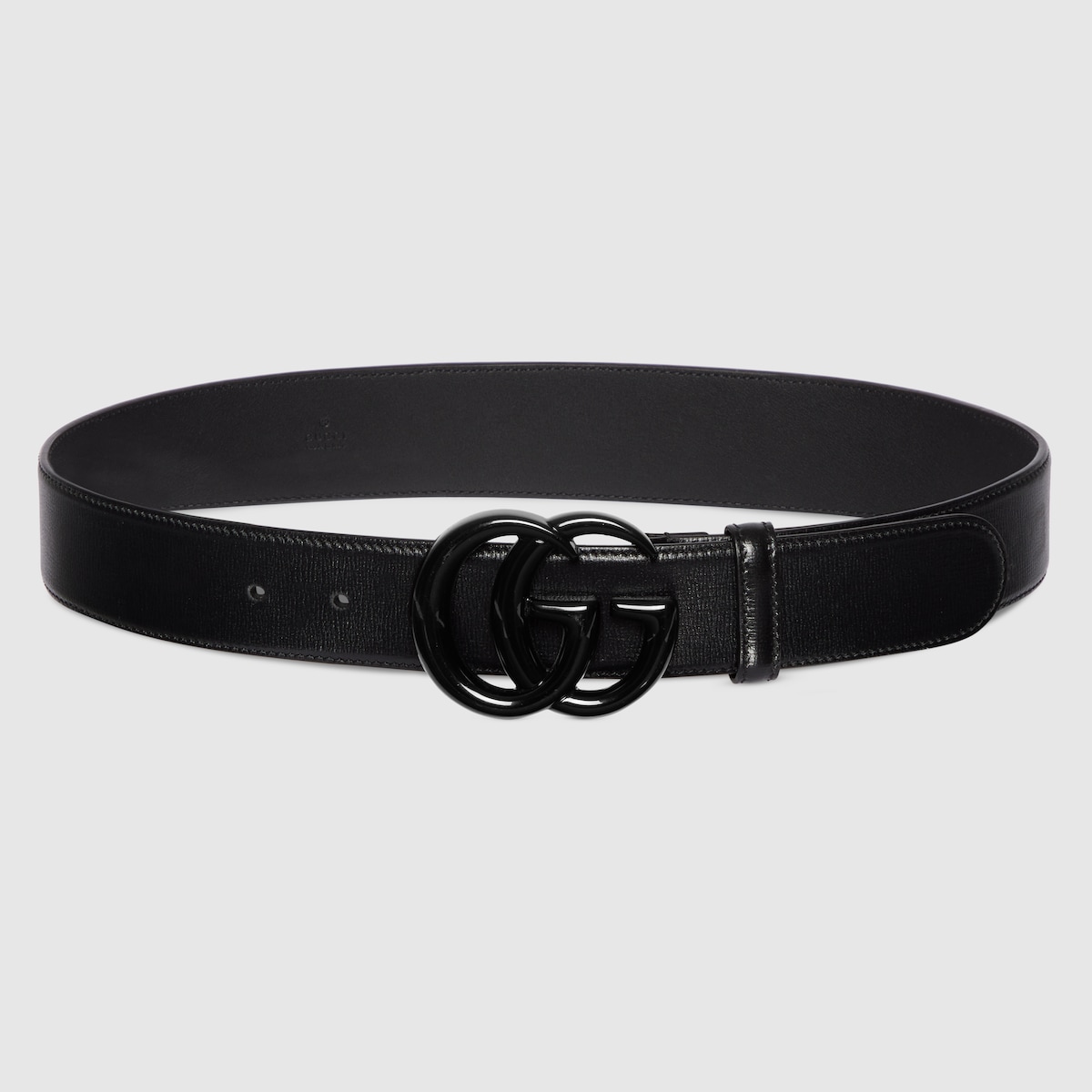 GG Marmont wide belt in black leather