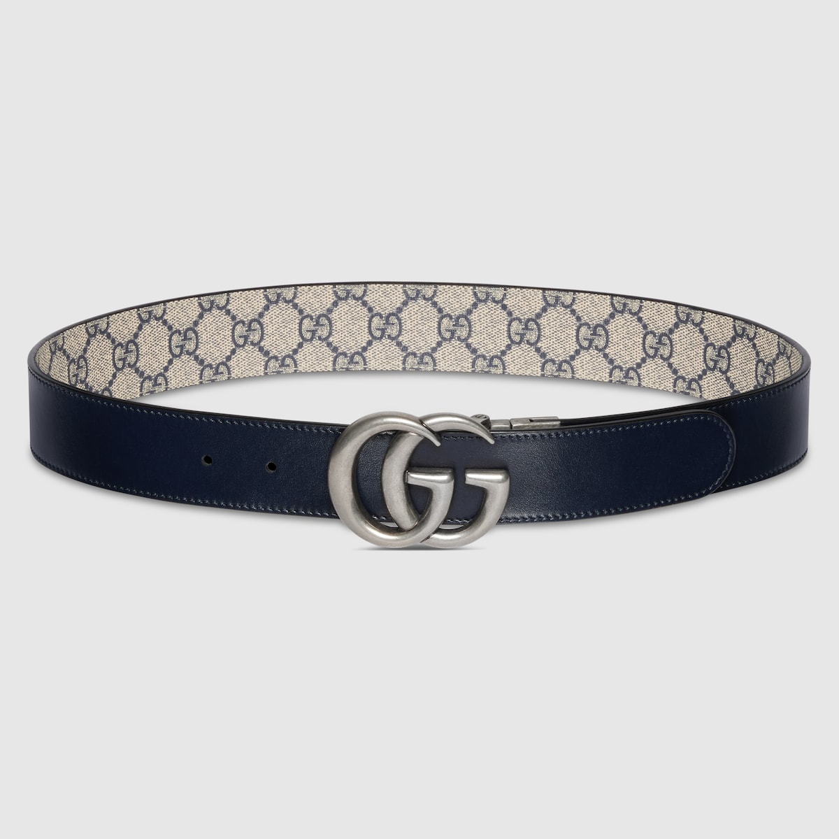 新品同様 Gucci ダブルGロゴ ベルト ベージュと黒 約95cm GUCCI ダブルGロゴ ベルト ベージュ/ブラック