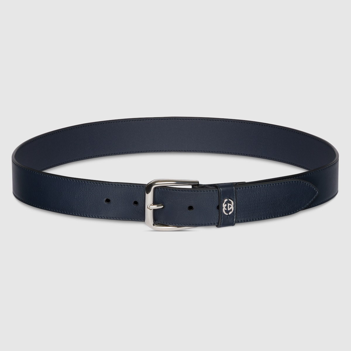 グッチベルト Belt with Interlocking G detail in black Supreme | GUCCI® US