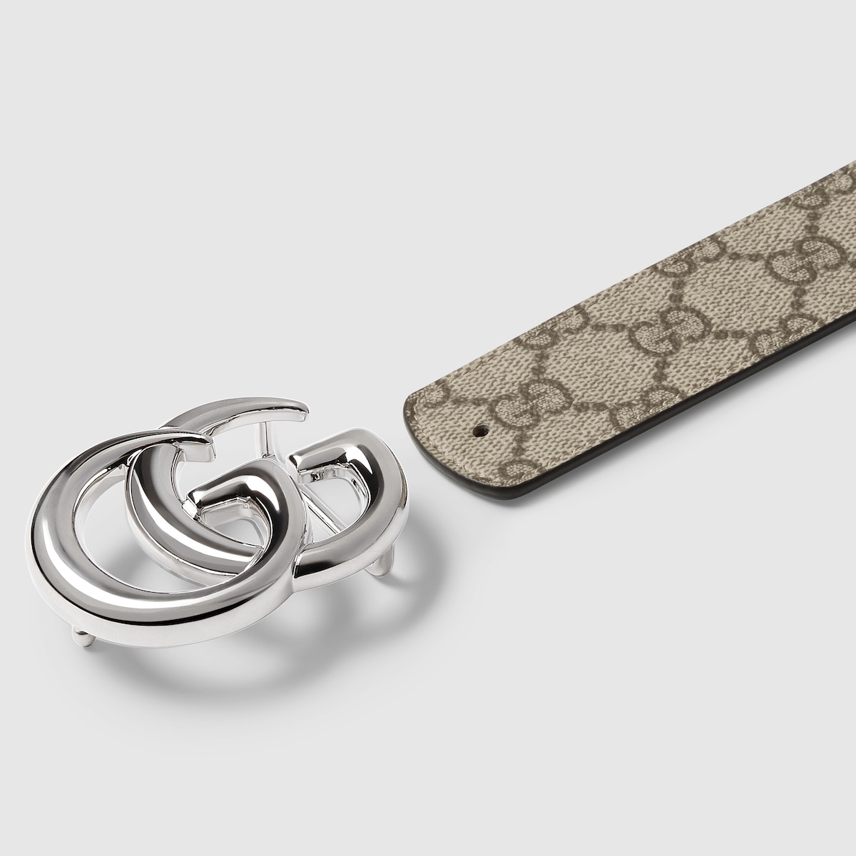 Reversible GG Marmont belt in black leather - thumbnail 6