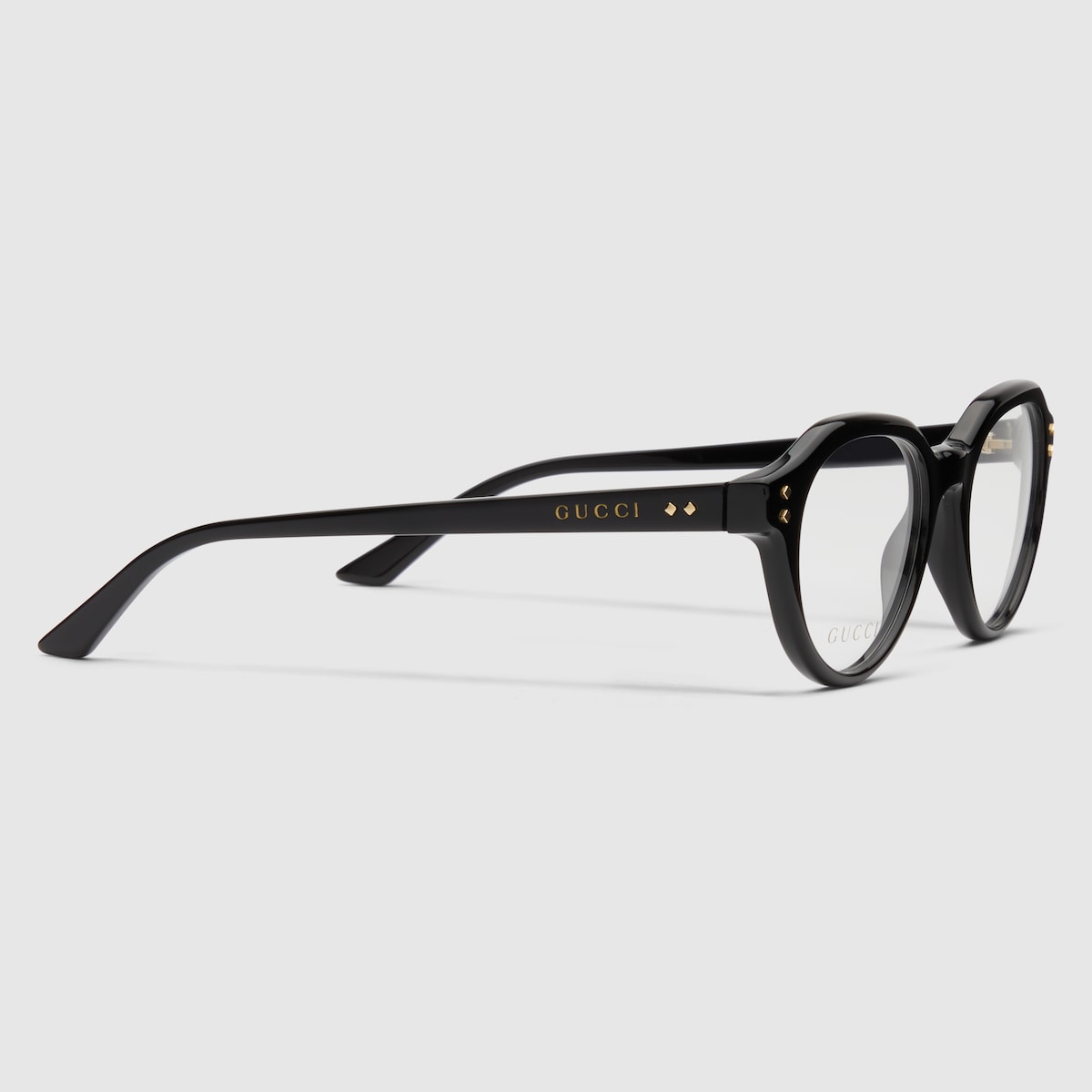 Round optical frame in black - thumbnail 2