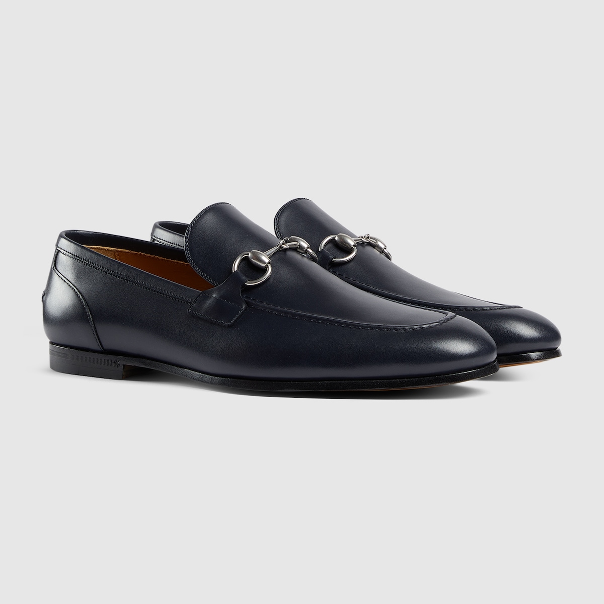 Men's Gucci Jordaan loafer in dark blue leather | GUCCI® US