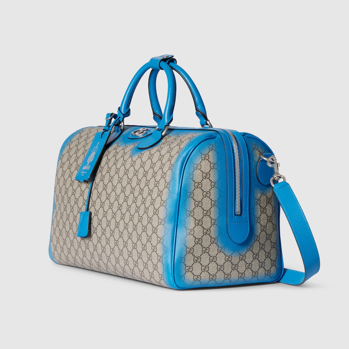 GG ミディアム ダッフルバッグ ・ベージュ GG ファブリック | GUCCI公式