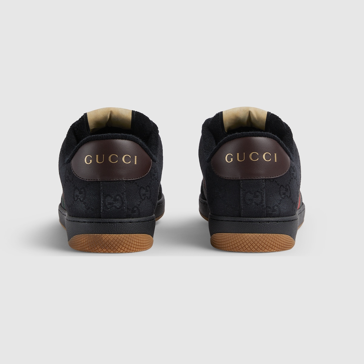 スクリーナー〕メンズ スニーカー ・ブラック GGスプリーム キャンバス