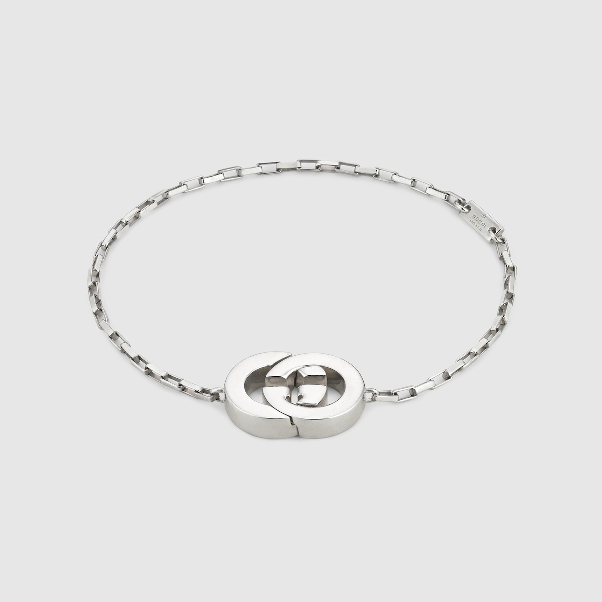 Gucci Interlocking charm bracelet in 925 sterling silver | GUCCI® US