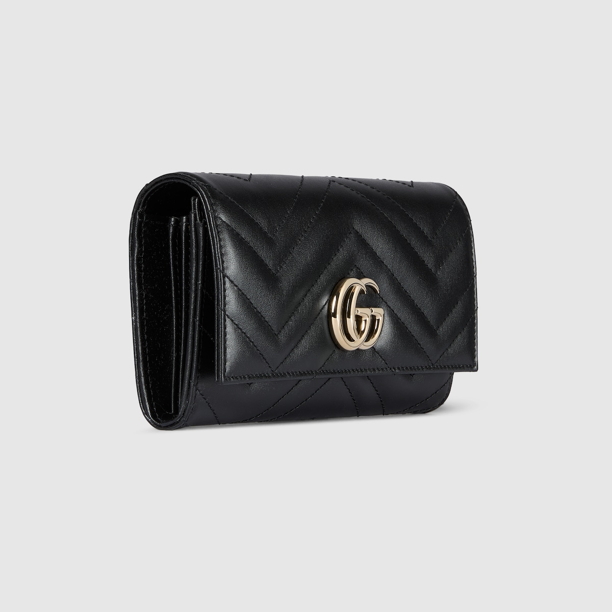 【即購入◎】GUCCI 長財布 ダブルG コンチネンタルウォレット 黒 ダブルG コンチネンタルウォレット ・ブラック レザー | GUCCI公式