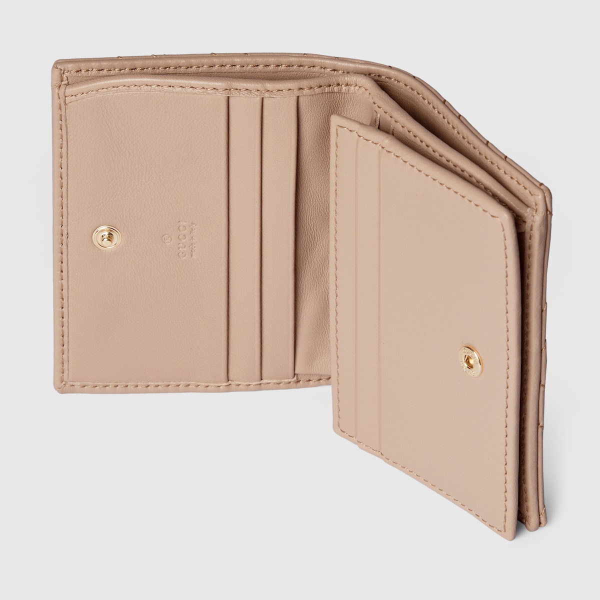 ダブルG カードケース ウォレット ・ピンクベージュ レザー | GUCCI公式