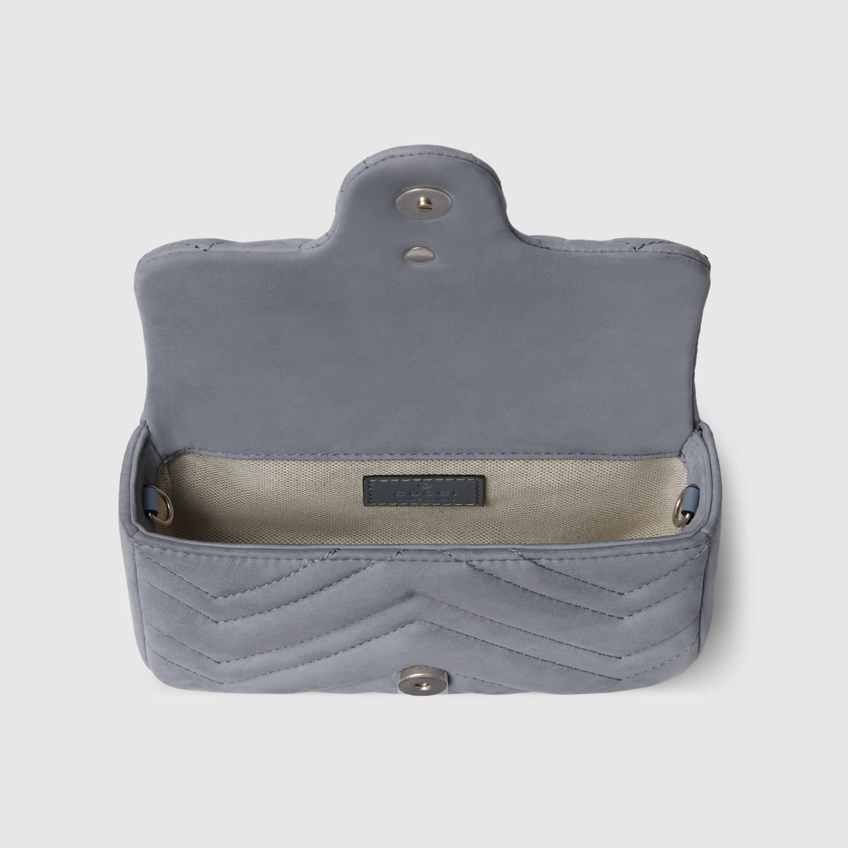 GG Marmont mini shoulder bag in grey leather | GUCCI® US