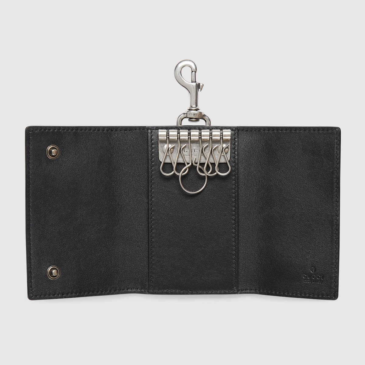 GGエンブレム〕キーケース ・ブラック GGレザー | GUCCI公式