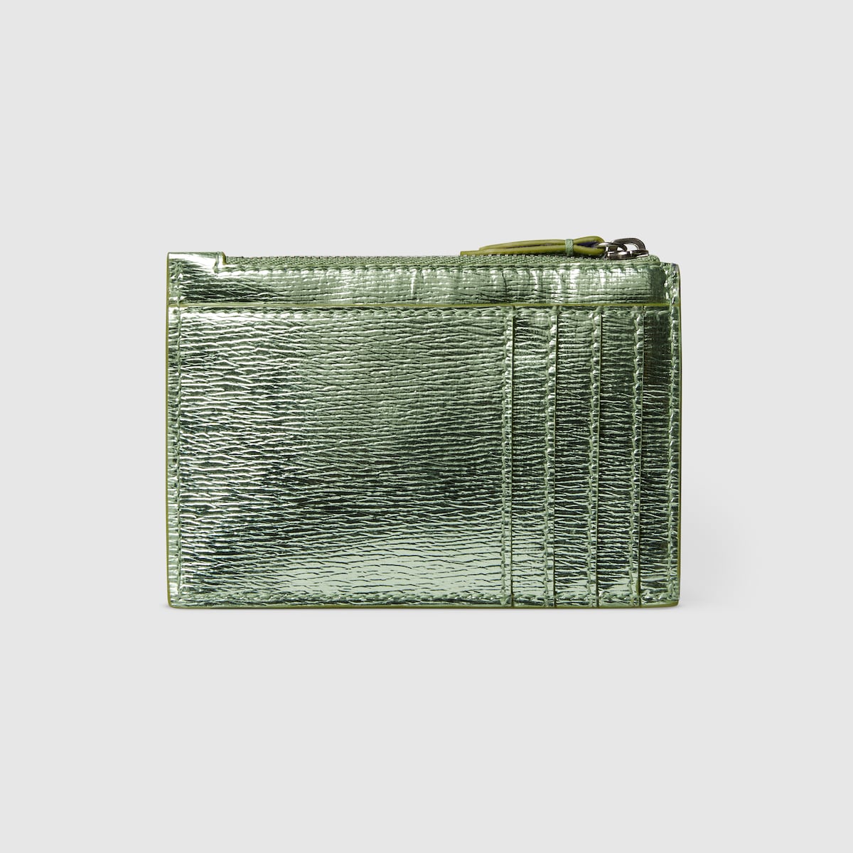 ダブルG ジップ キーポーチ ・ペールグリーン パテントレザー | GUCCI公式