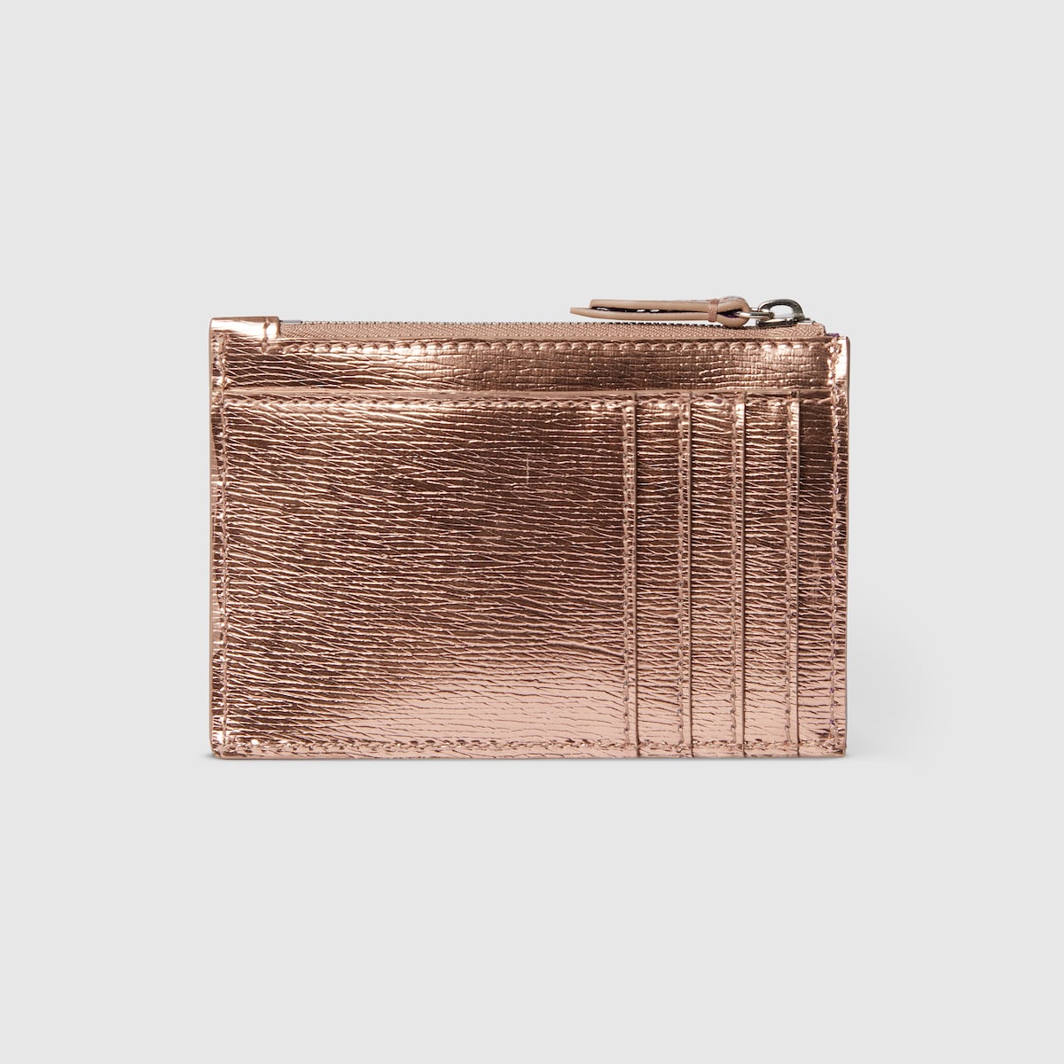 ダブルG ジップ キーポーチ ・ブロンズ パテントレザー | GUCCI公式