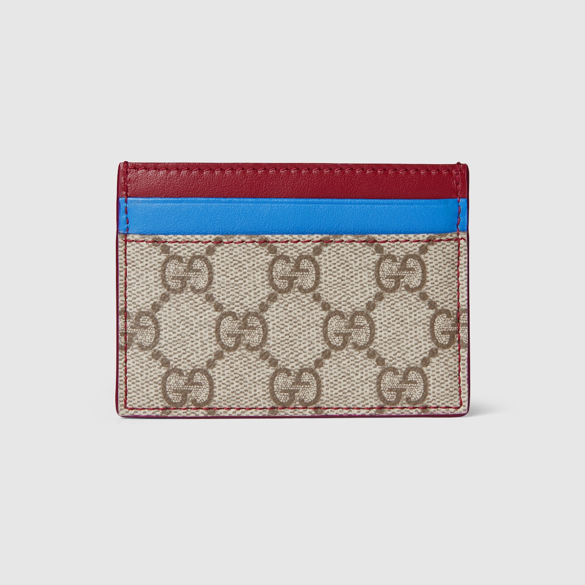 Gucci Besties card case in beige GG fabric | GUCCI® SG