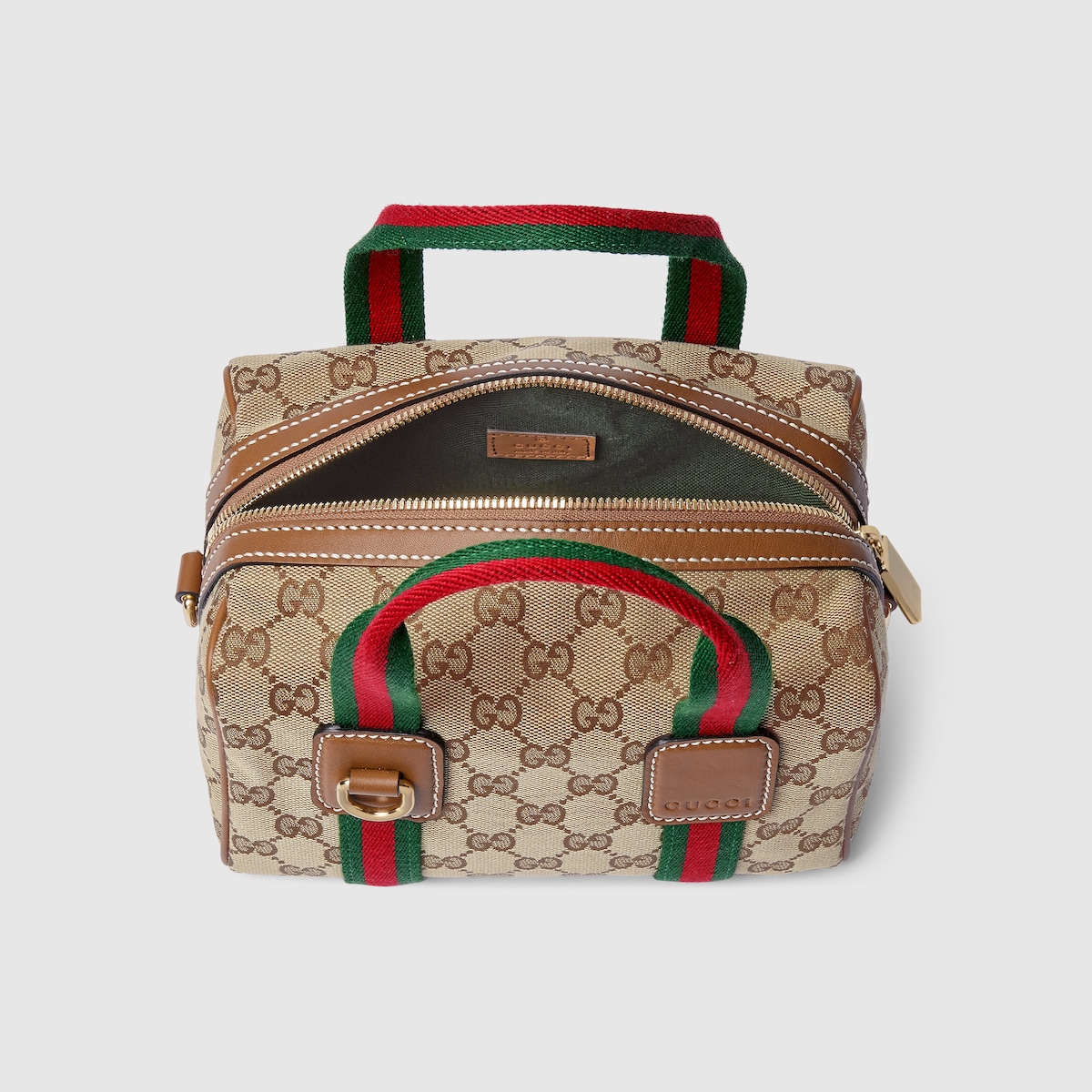 オフィディア〕Mini GG ハンドバッグ ・ベージュ＆ブラウン GG