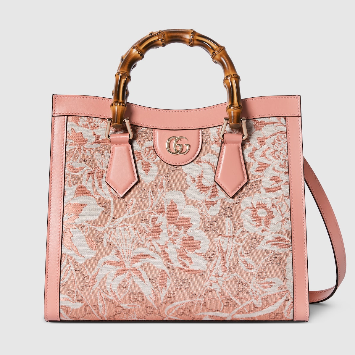 グッチ ダイアナ〕日本限定 ミディアム トートバッグ ・ライトピーチ