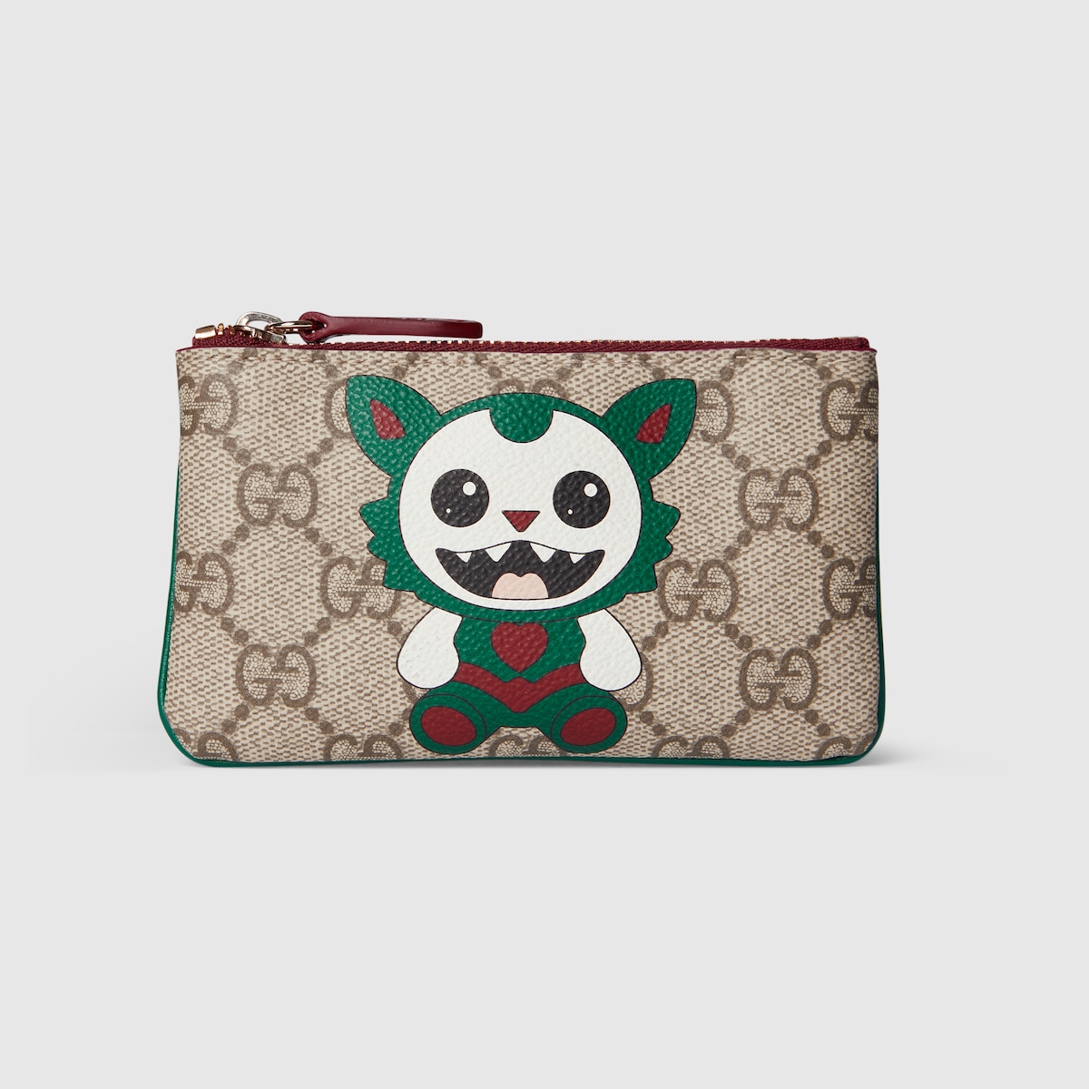 Gucci Besties〕ジップ キーケース ・ベージュ GG ファブリック