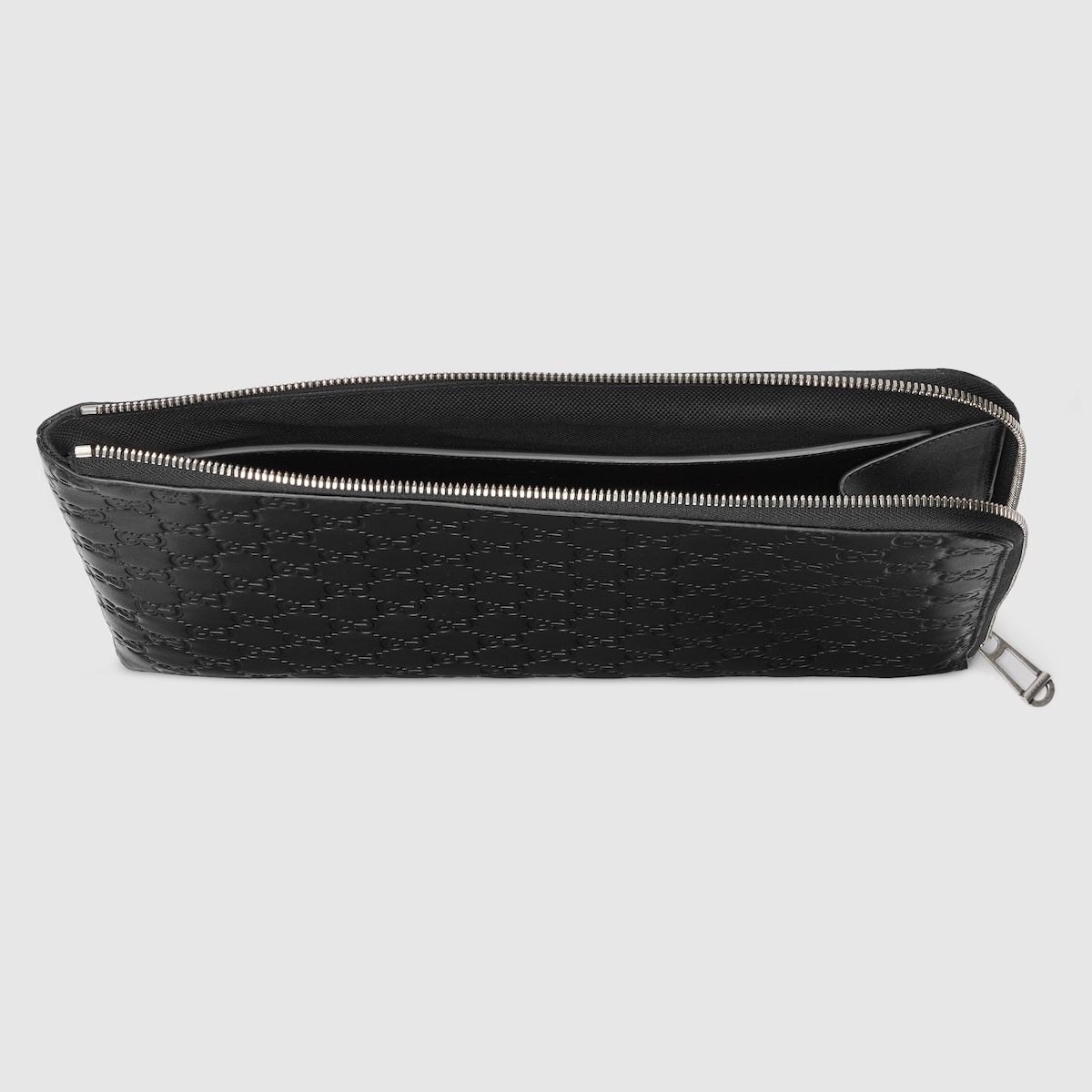 バッグ Gucci GG Accessory Pouch Leather Black Small pouch with Gucci logo in black leather | GUCCI® US