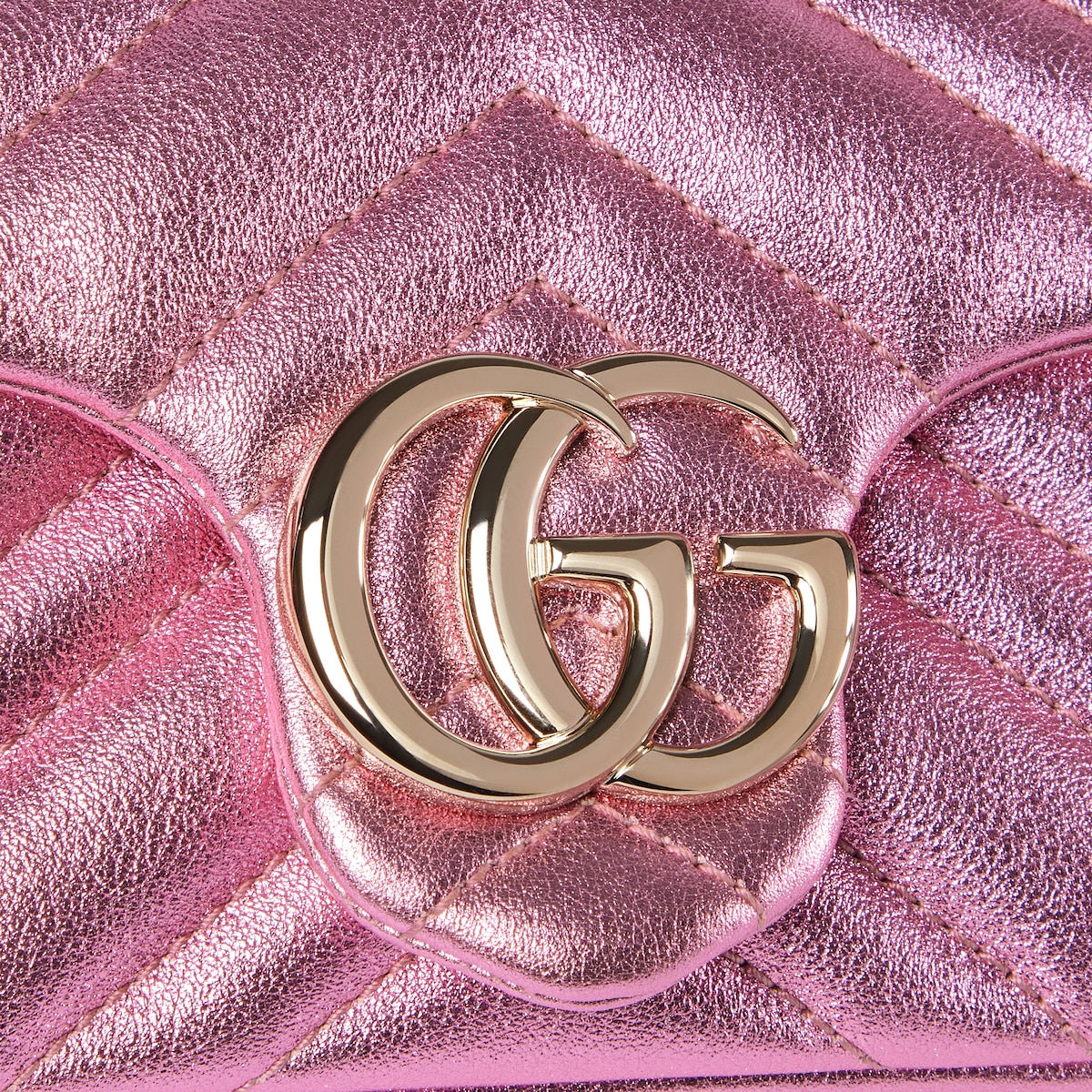 Sale GUCCI スーパーmini バッグ　ピンク　GGモーメント Gucci GG Marmont Super Mini Crossbody Bag/Wallet on Chain/WOC Pink