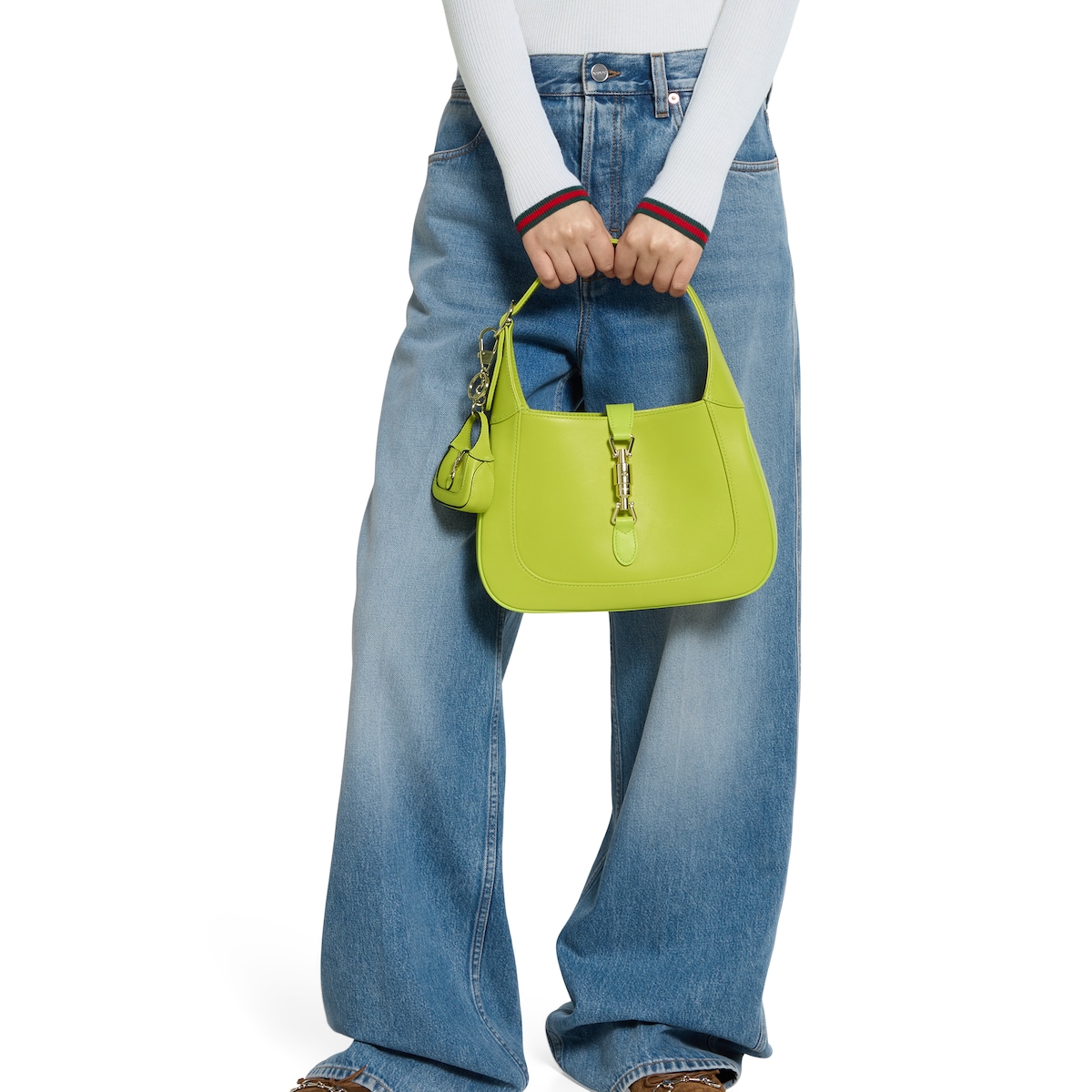 グッチ ジャッキー 1961〕モチーフ付き キーチェーン ・ライト