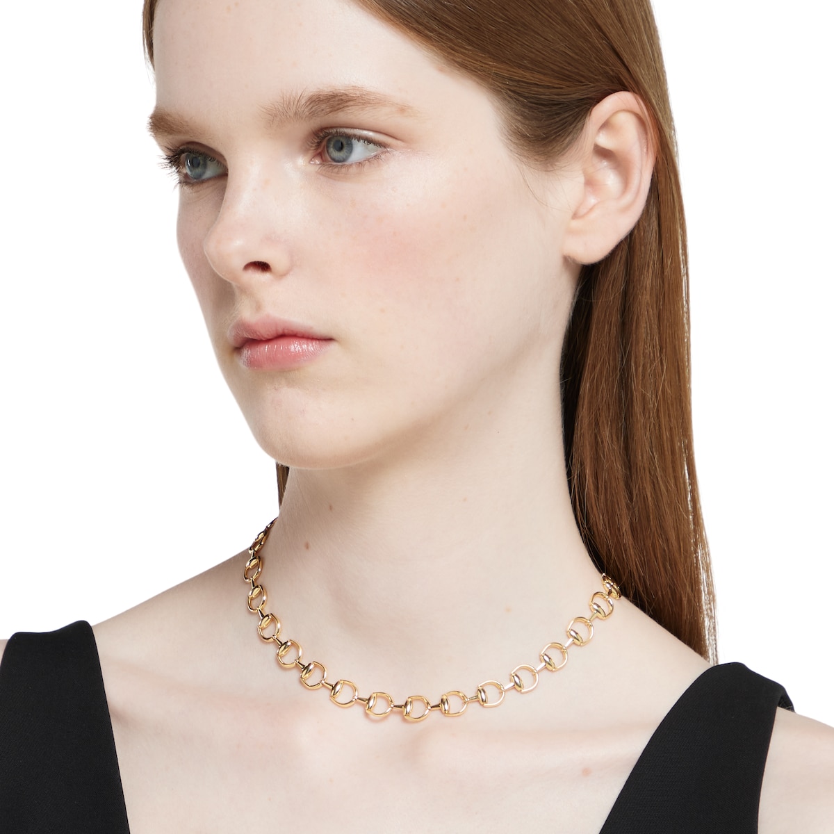 JH♡9477 Gucci Horsebit 18k necklace in 18k yellow gold | GUCCI® US