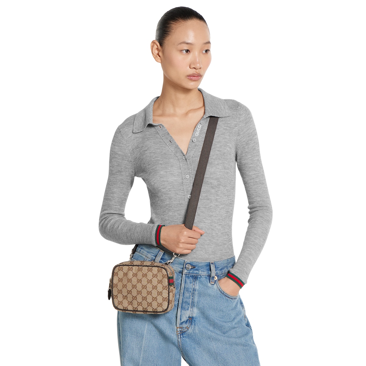 【GUCCI】GG MINI BAG●834268FAEON9750 GG canvas mini bag in beige and brown GG canvas | GUCCI® US