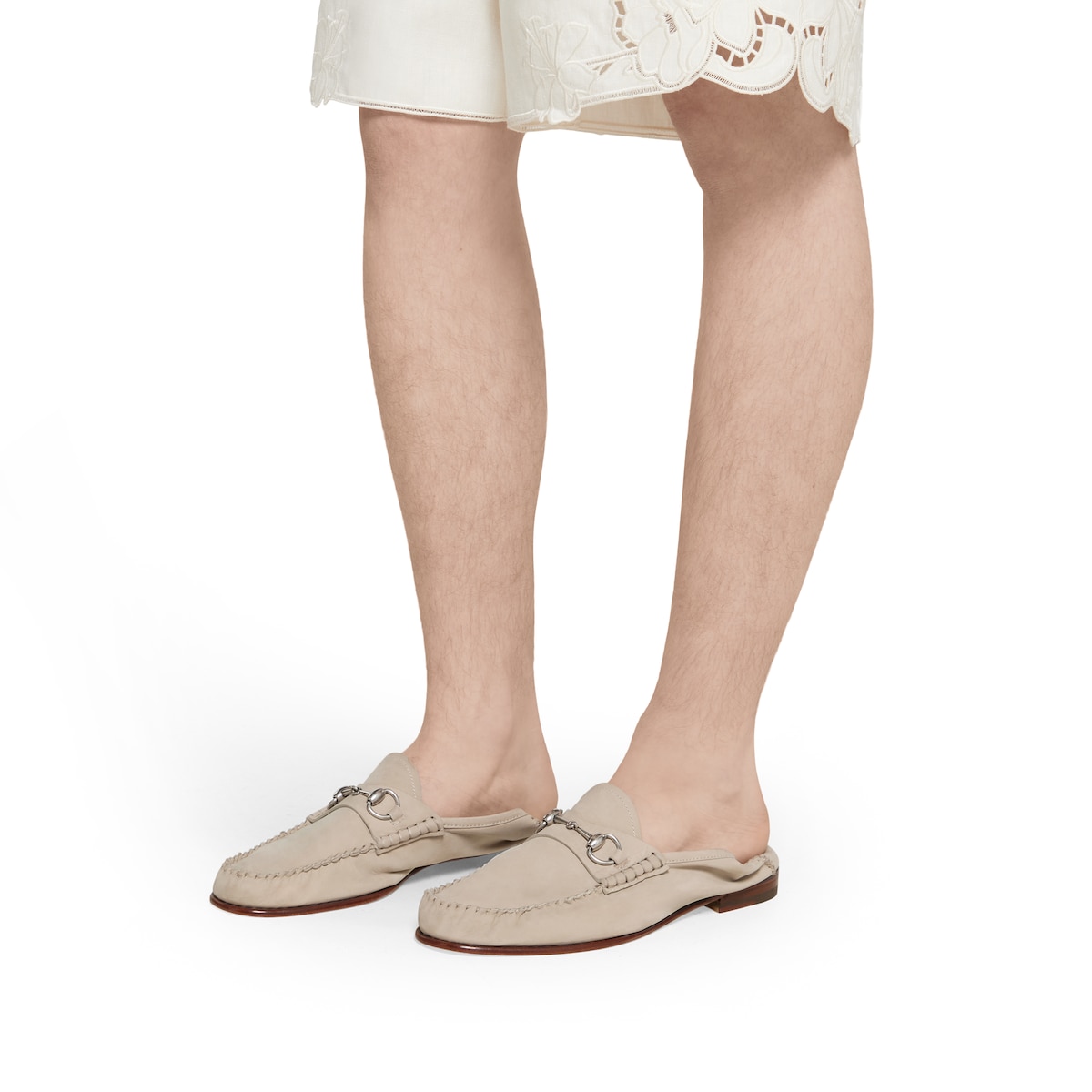 Men's Gigi loafer in beige suede | GUCCI® SG