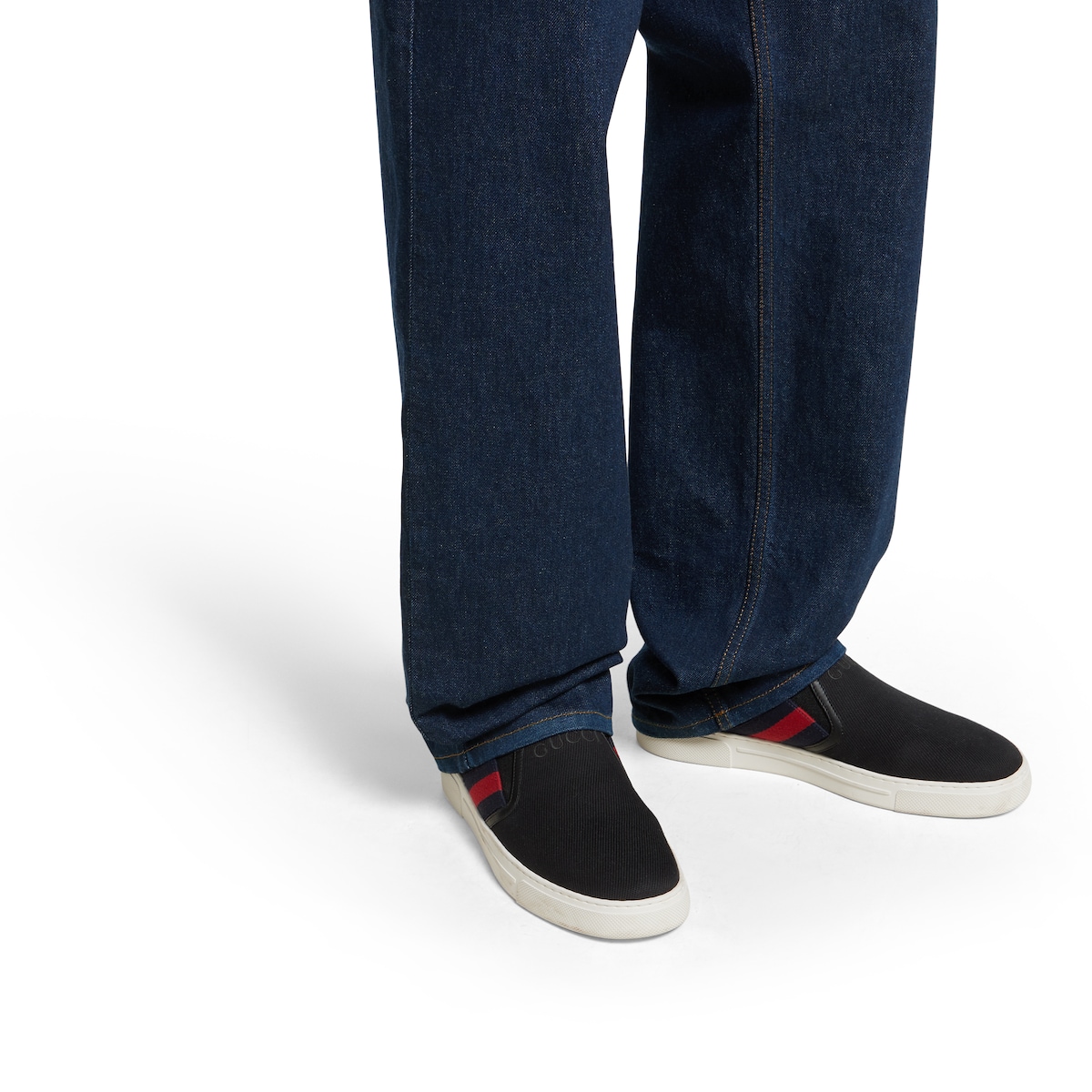 Men's Ace slip-on sneaker in black canvas | GUCCI® NL