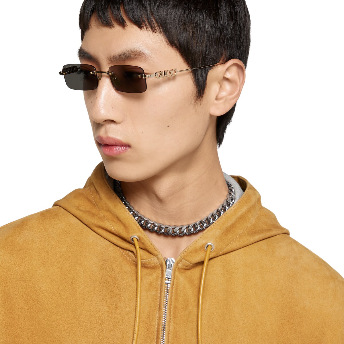 グッチ シグネチャー エングレービング チェーン ネックレス