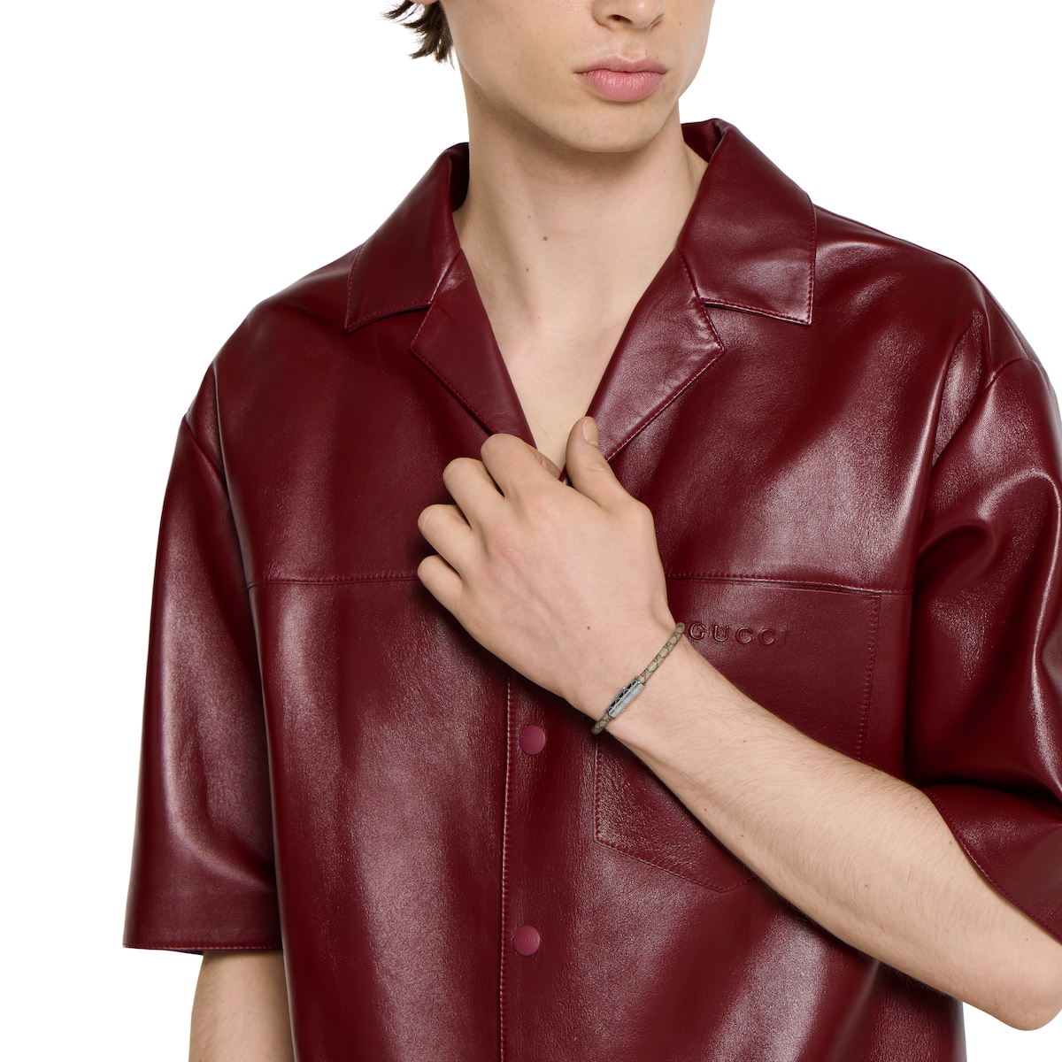 GG パターン ブレスレット ・ベージュ＆ブラウン GGスプリーム