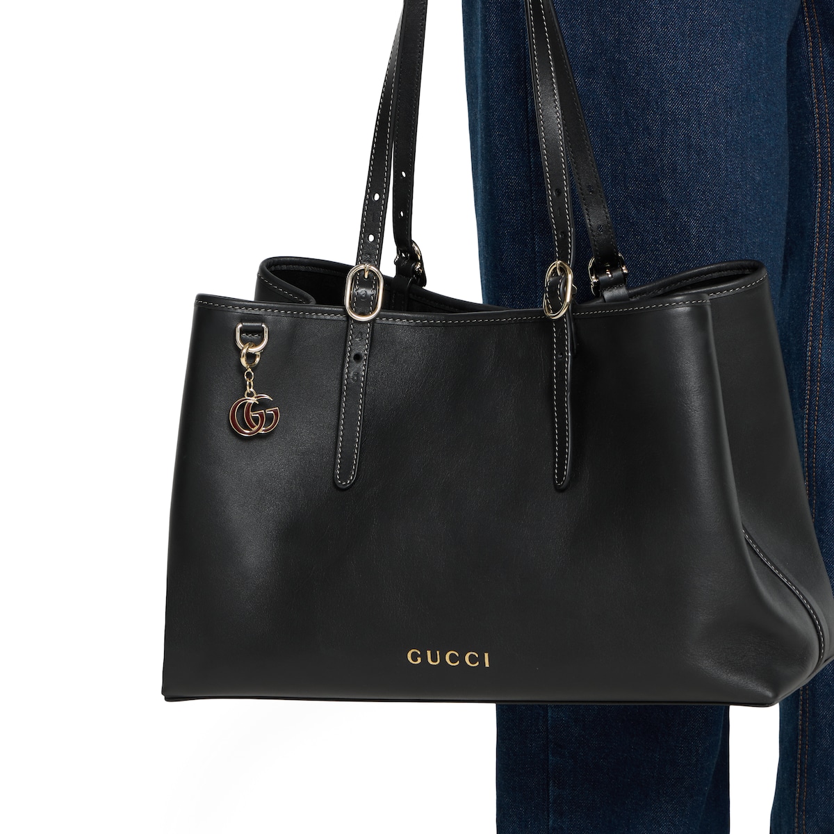 ダブルG バッグ チャーム ・グッチ ロッソ アンコーラ（深い赤