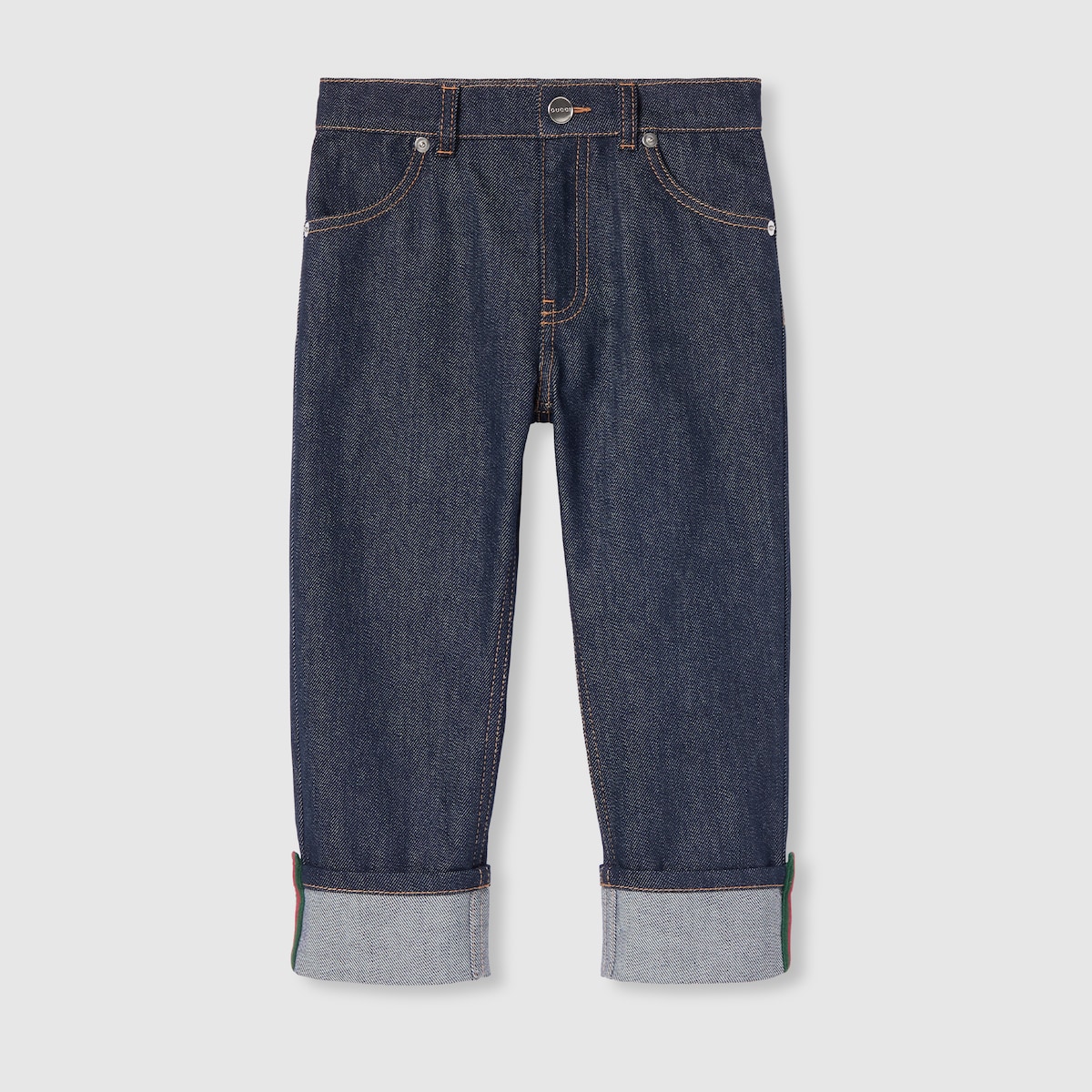 Children's denim pants with Web in dark blue - thumbnail 3
