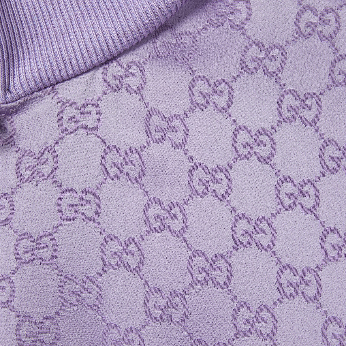 GG jacquard zip jacket in lilac | GUCCI® PL