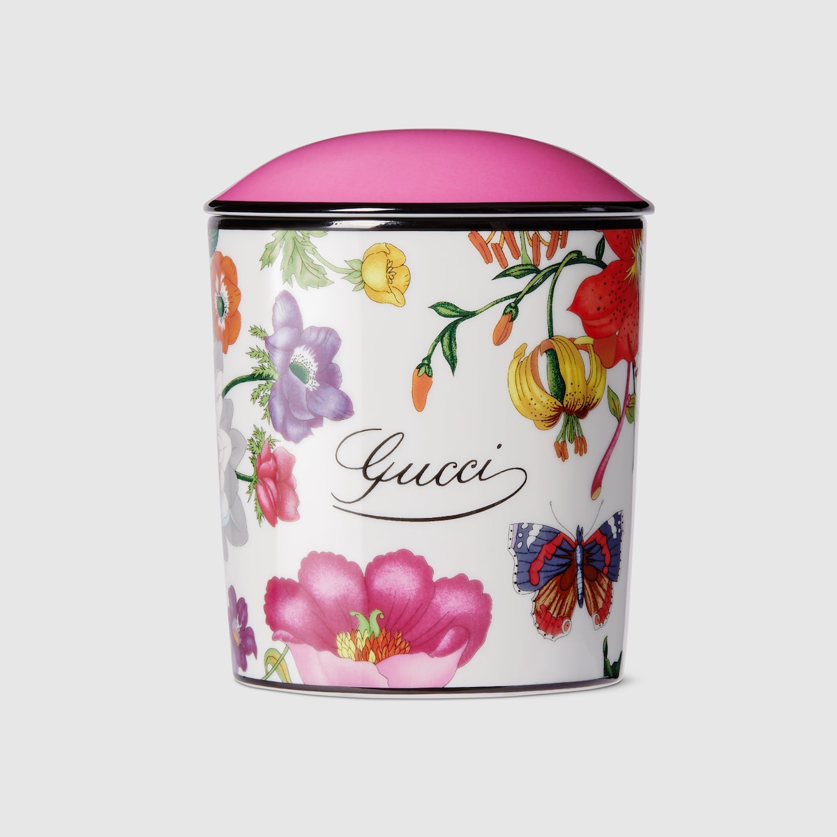 Gucci Flora print candle, Fresia scent in white and multicolor - thumbnail 5