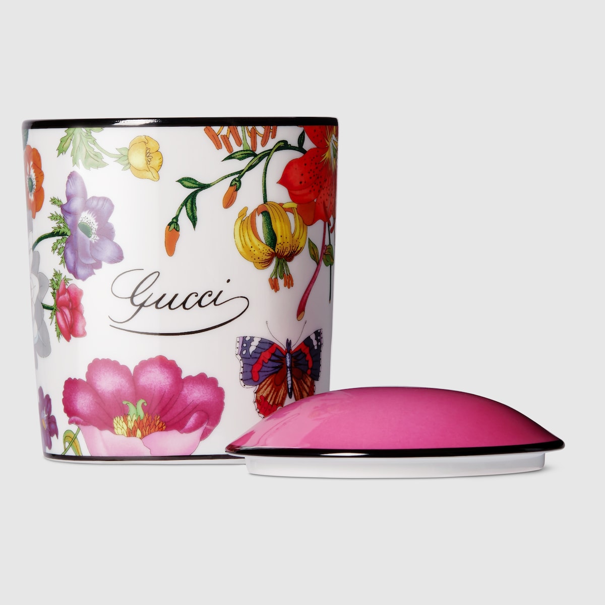 Gucci Flora print candle, Fresia scent in white and multicolor - thumbnail 3
