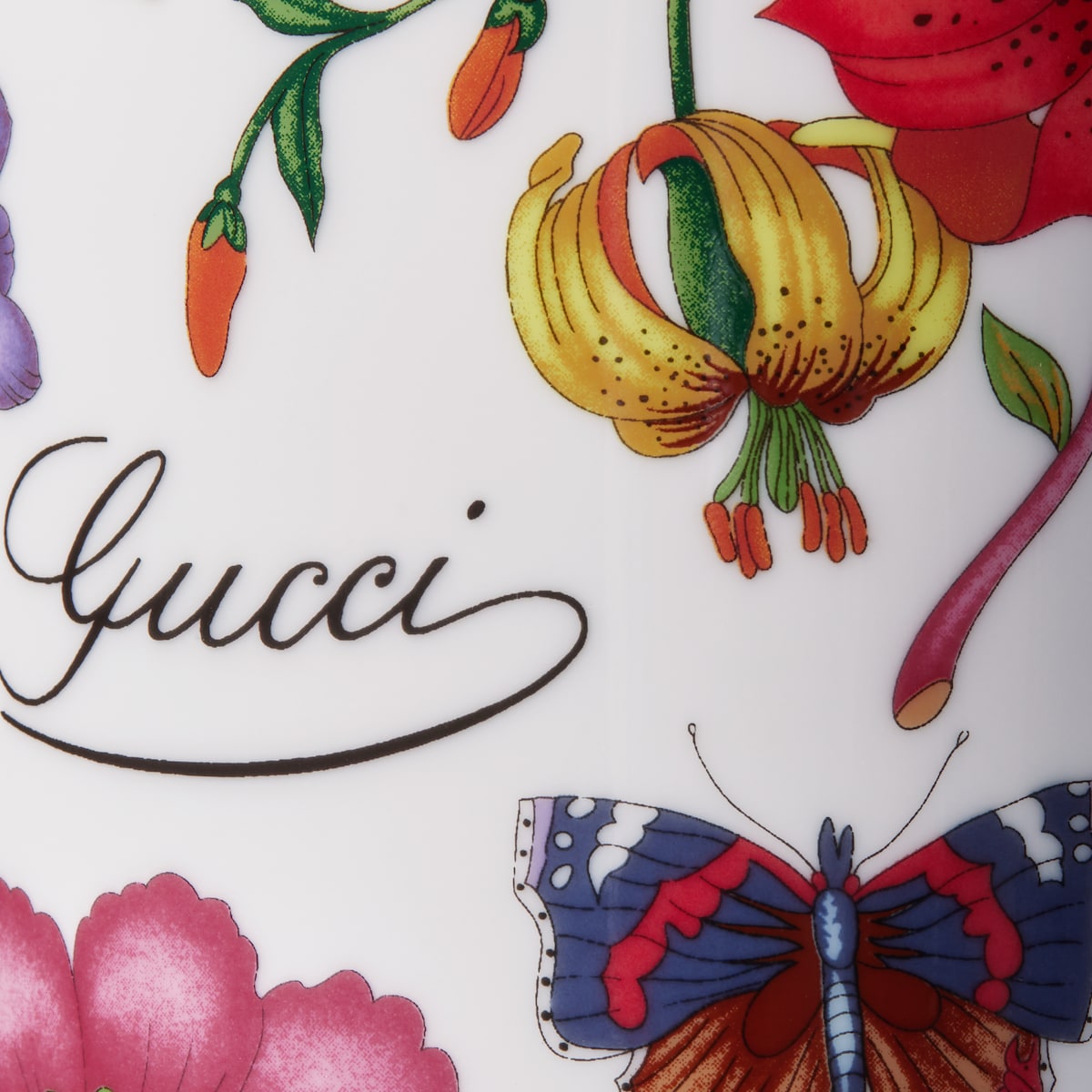 Gucci Flora print candle, Fresia scent in white and multicolor - thumbnail 2