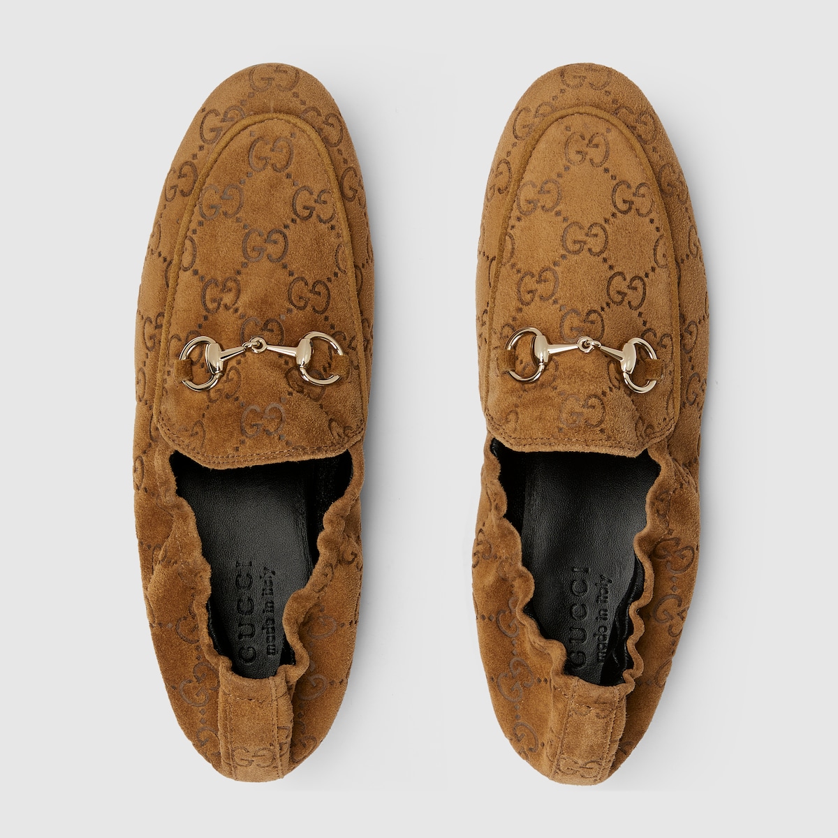 Women's Jordaan loafer in brown GG suede - thumbnail 4