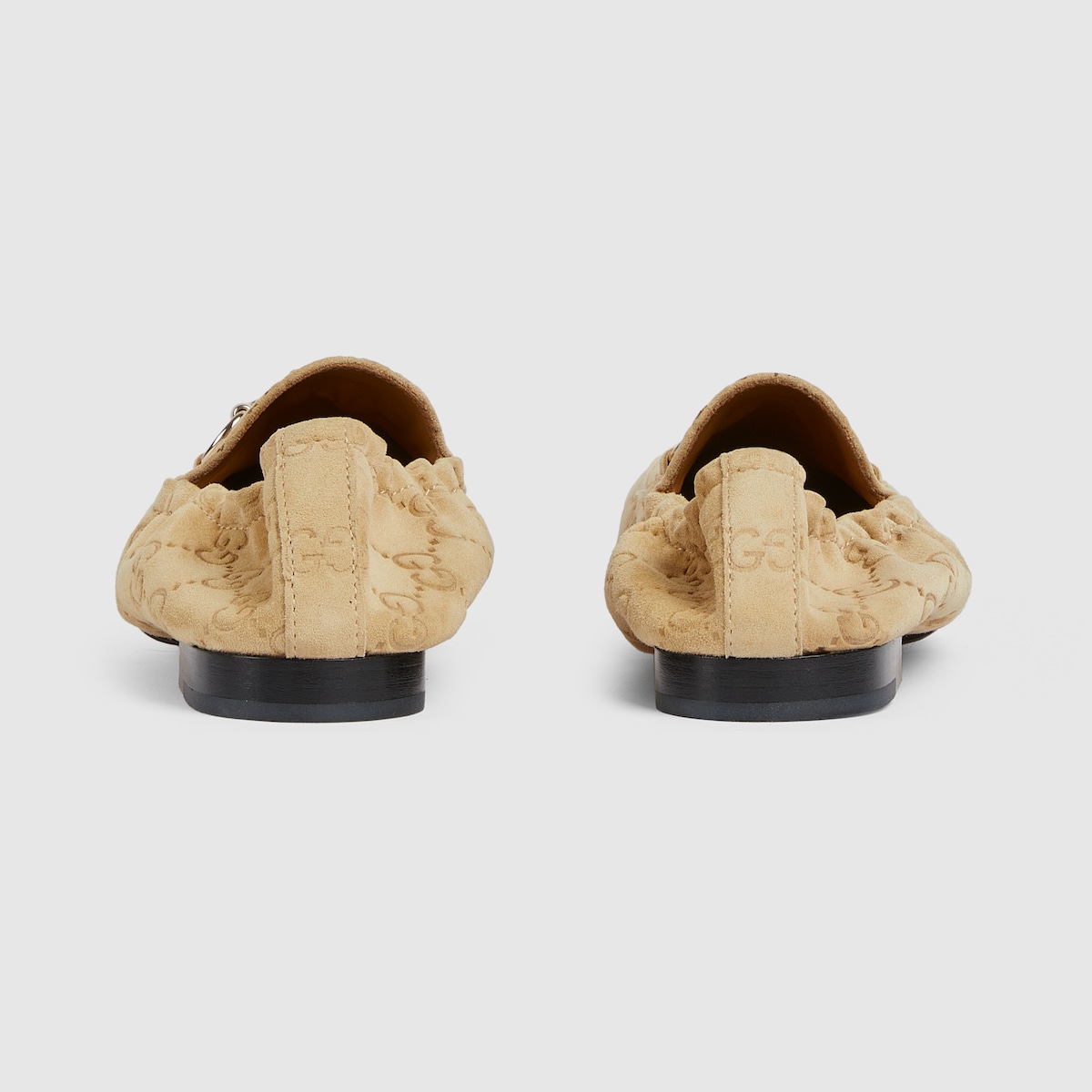 Women's Jordaan loafer in beige GG suede - thumbnail 4