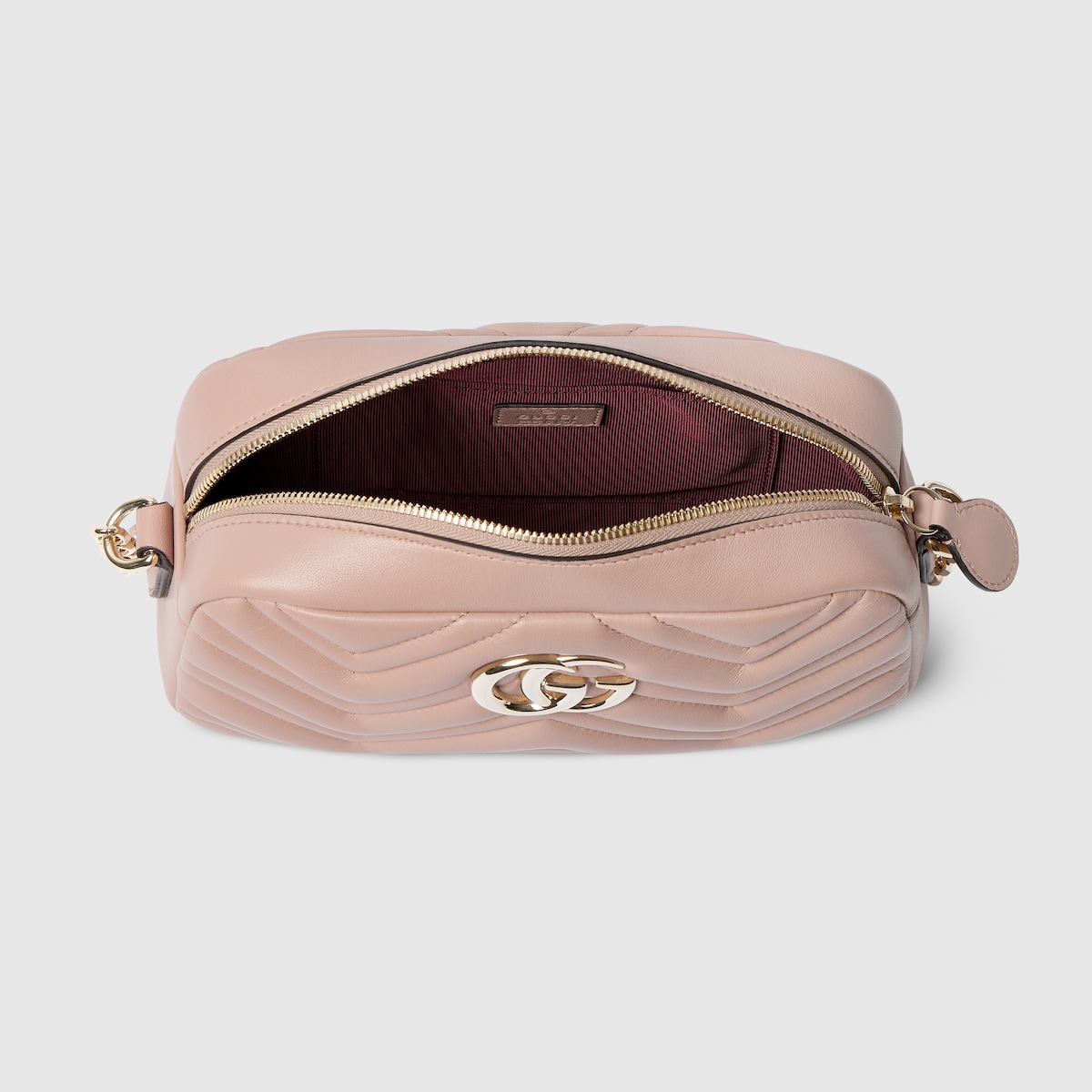 GG Marmont small camera bag in pink beige leather | GUCCI® US