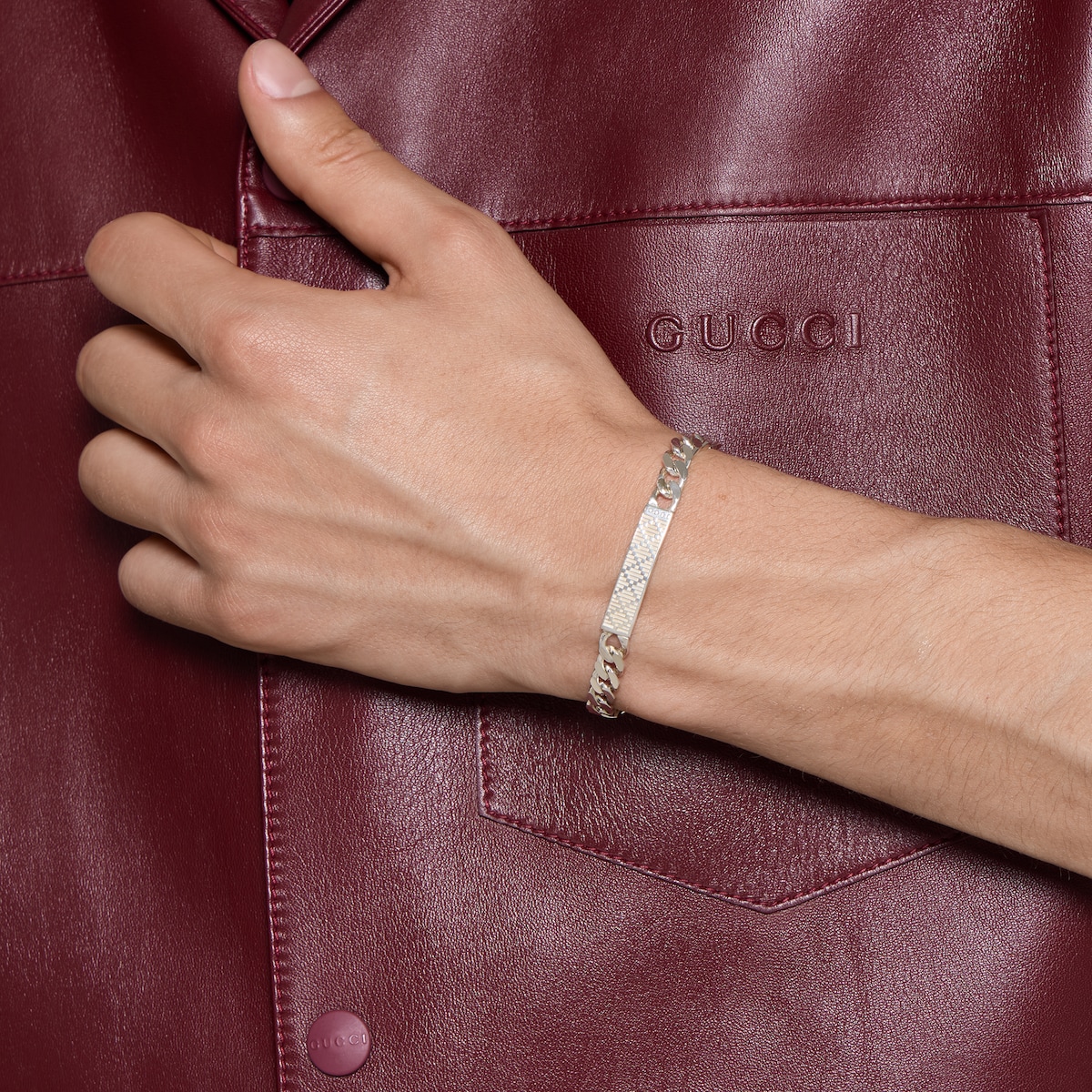 GUCCI シルバー ブレスレット16 Gucci Diamante chain bracelet in 925 sterling silver | GUCCI® US