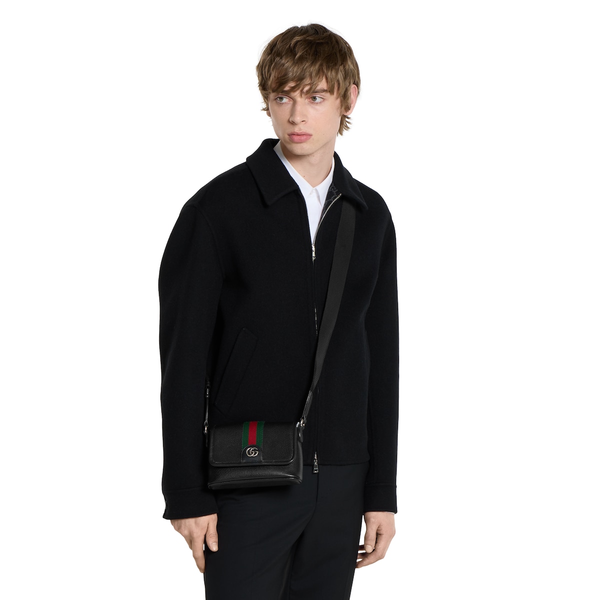 Ophidia mini bag in black soft leather | GUCCI® US