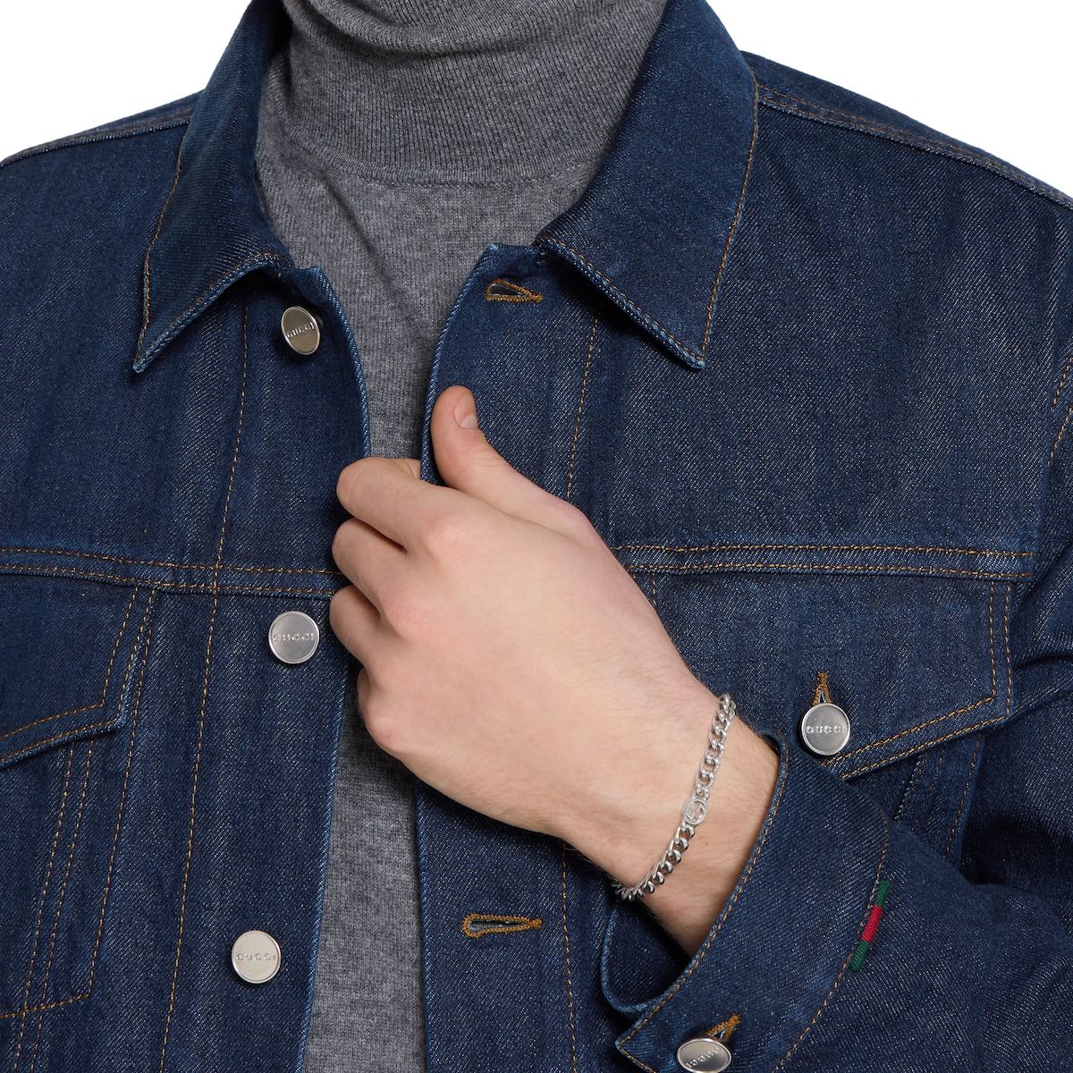 GUCCI。インターロッキングブレスレット グッチ インターロッキング〕チェーン ブレスレット