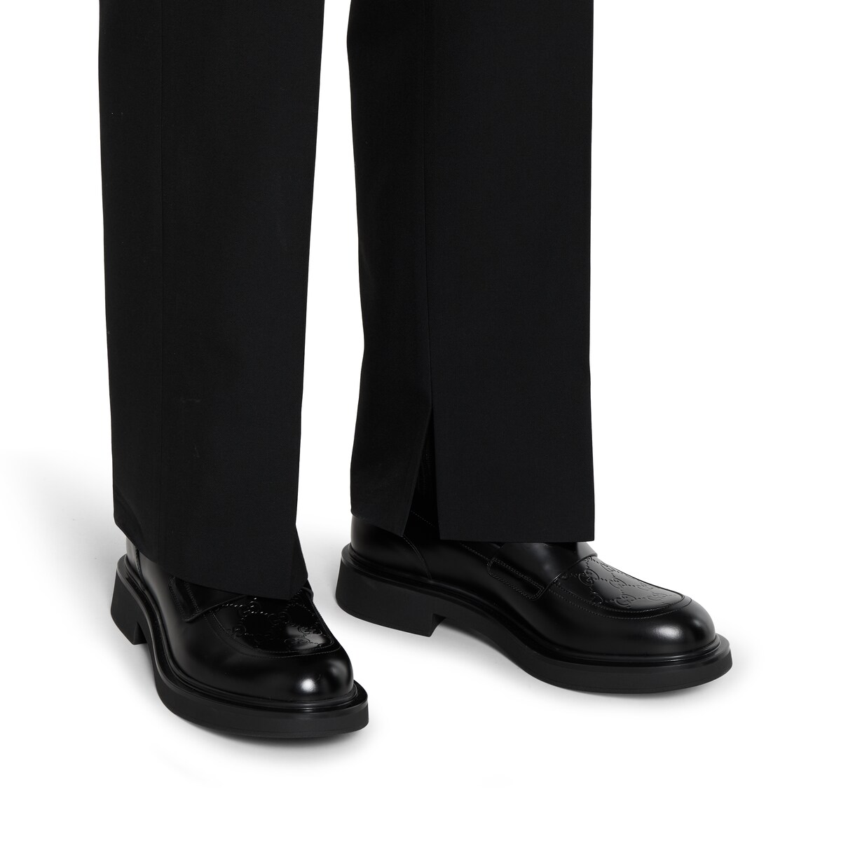GG Men's Loafer Black Cowhide 526009