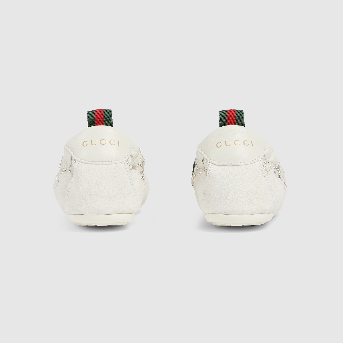 Women's Gucci Shift GG crystal sneaker in off white mesh | GUCCI® US