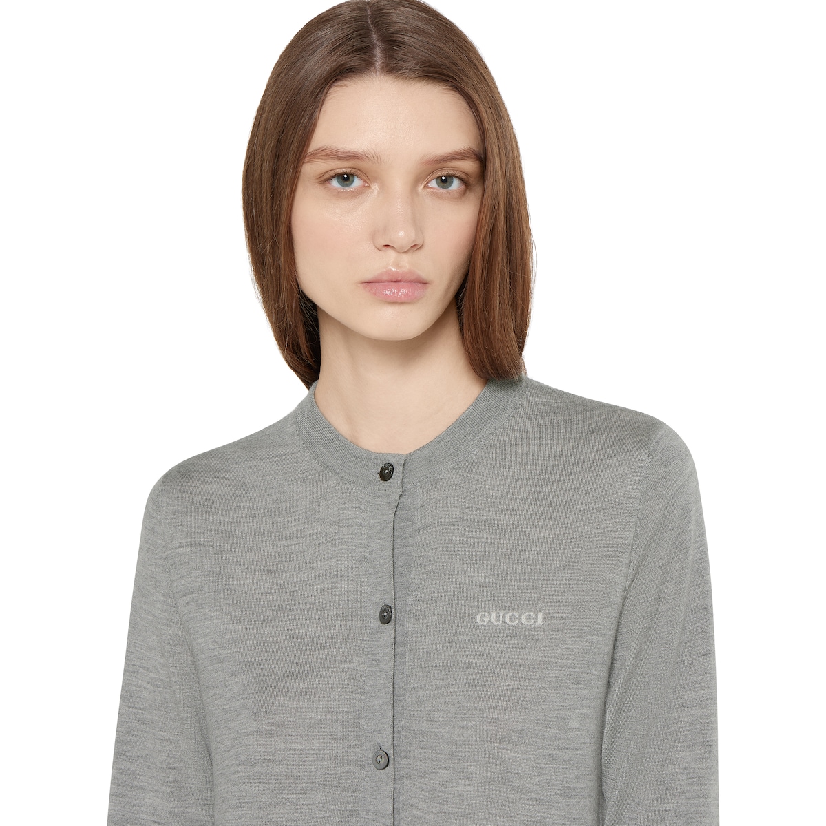 極美品☆GUCCI コットン混ラメカーディガン L GGコットンラメ ファブリック カーディガン ・ブルー/ゴールド