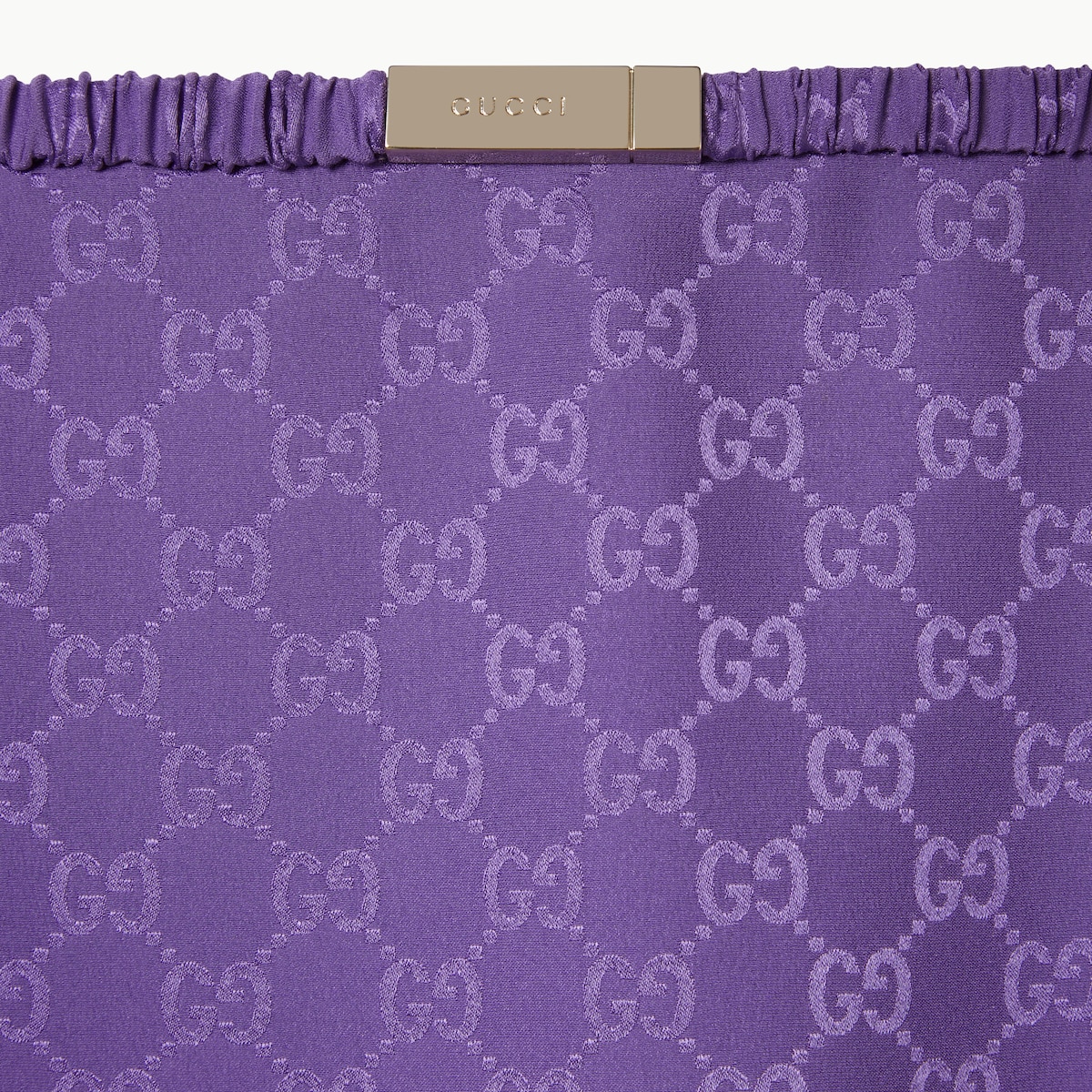GG silk jacquard skirt in purple | GUCCI® LU