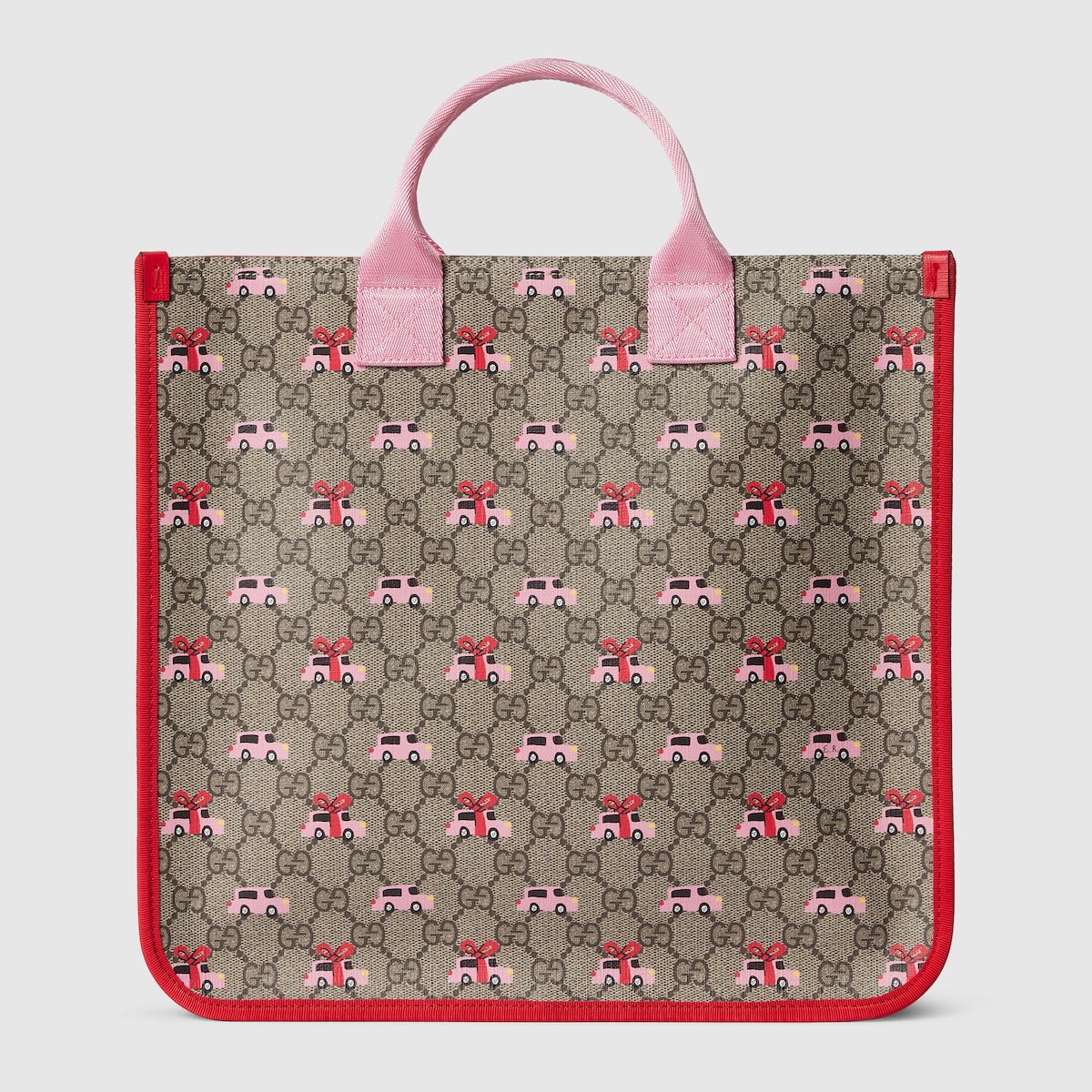 Children's printed GG tote bag in beige and brown GG Supreme - thumbnail 4