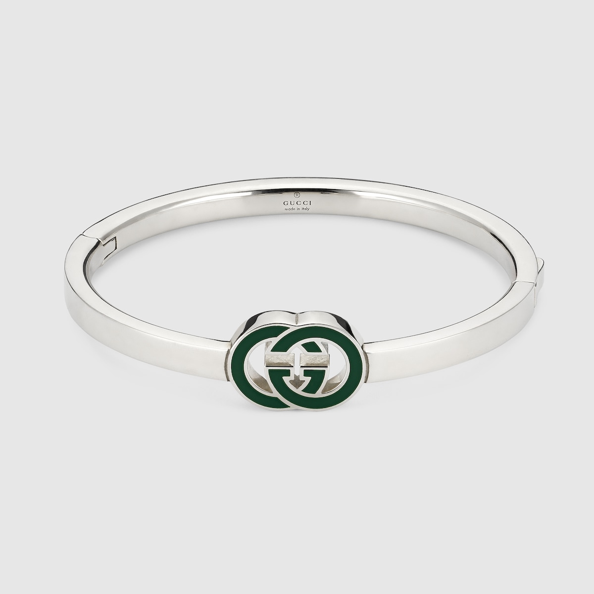 Gucci Interlocking bangle bracelet in 925 sterling silver | GUCCI® US
