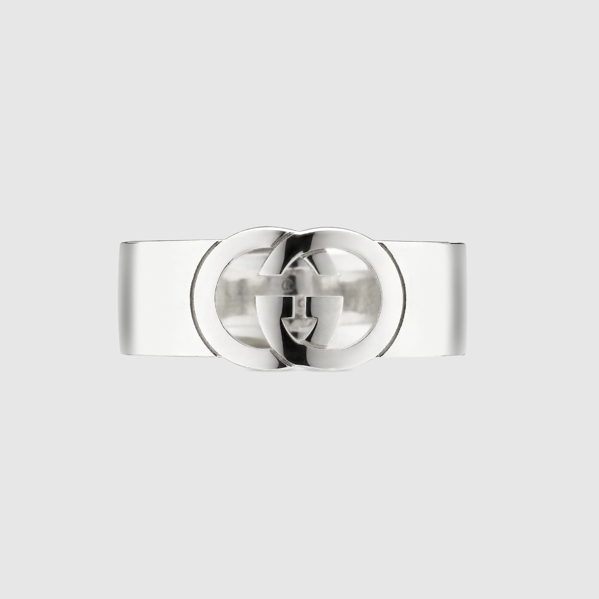 Gucci Interlocking chevalier ring in 925 sterling silver | GUCCI® US