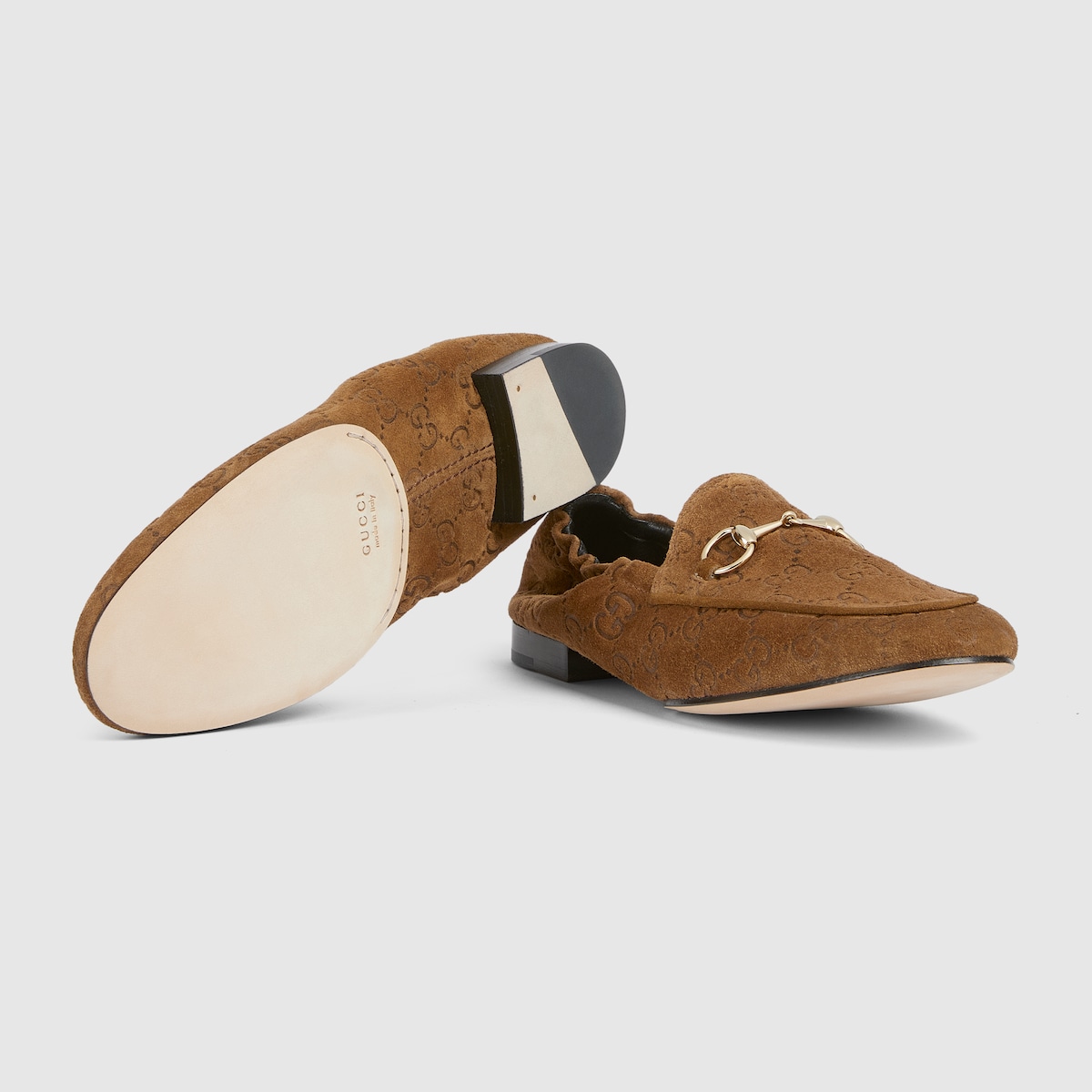 Women's Jordaan loafer in brown GG suede - thumbnail 3